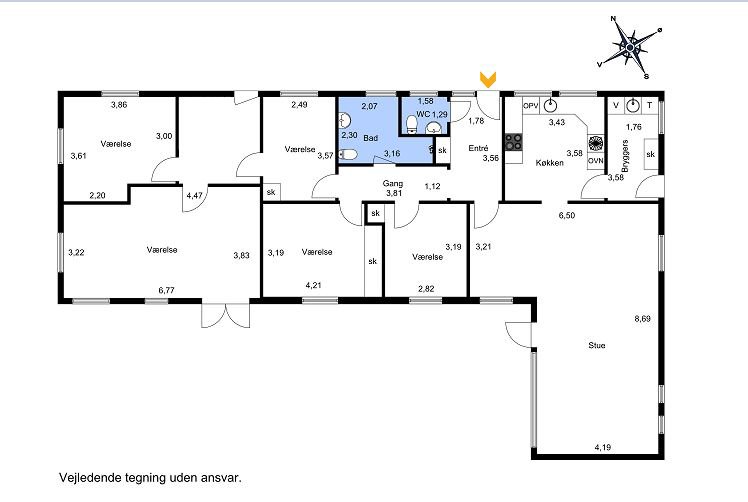 Plantegninger billede af Klosterhedevej 23, 7200 Grindsted