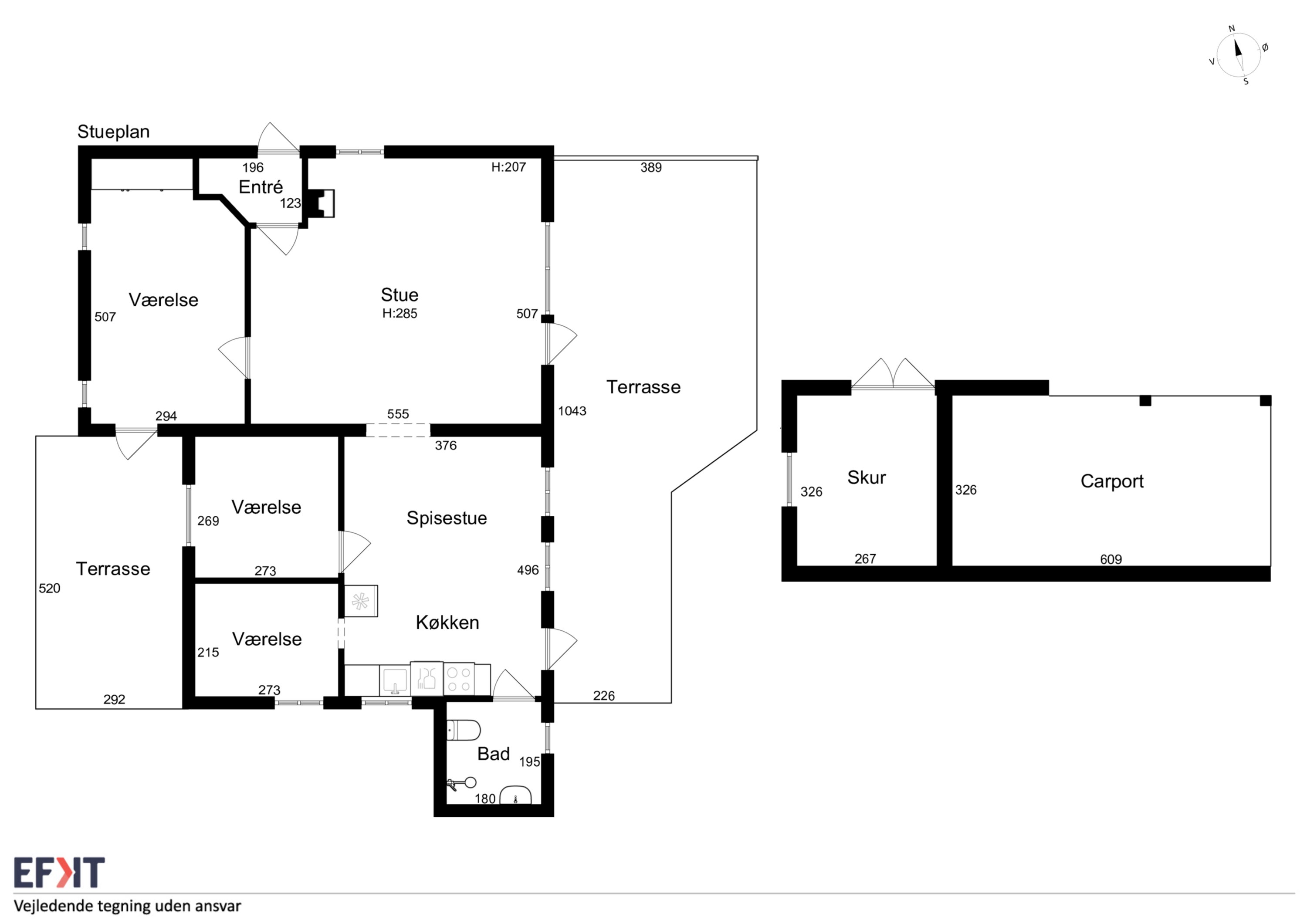 Plantegninger billede af Frydenstrand 62, Mou, 9280 Storvorde