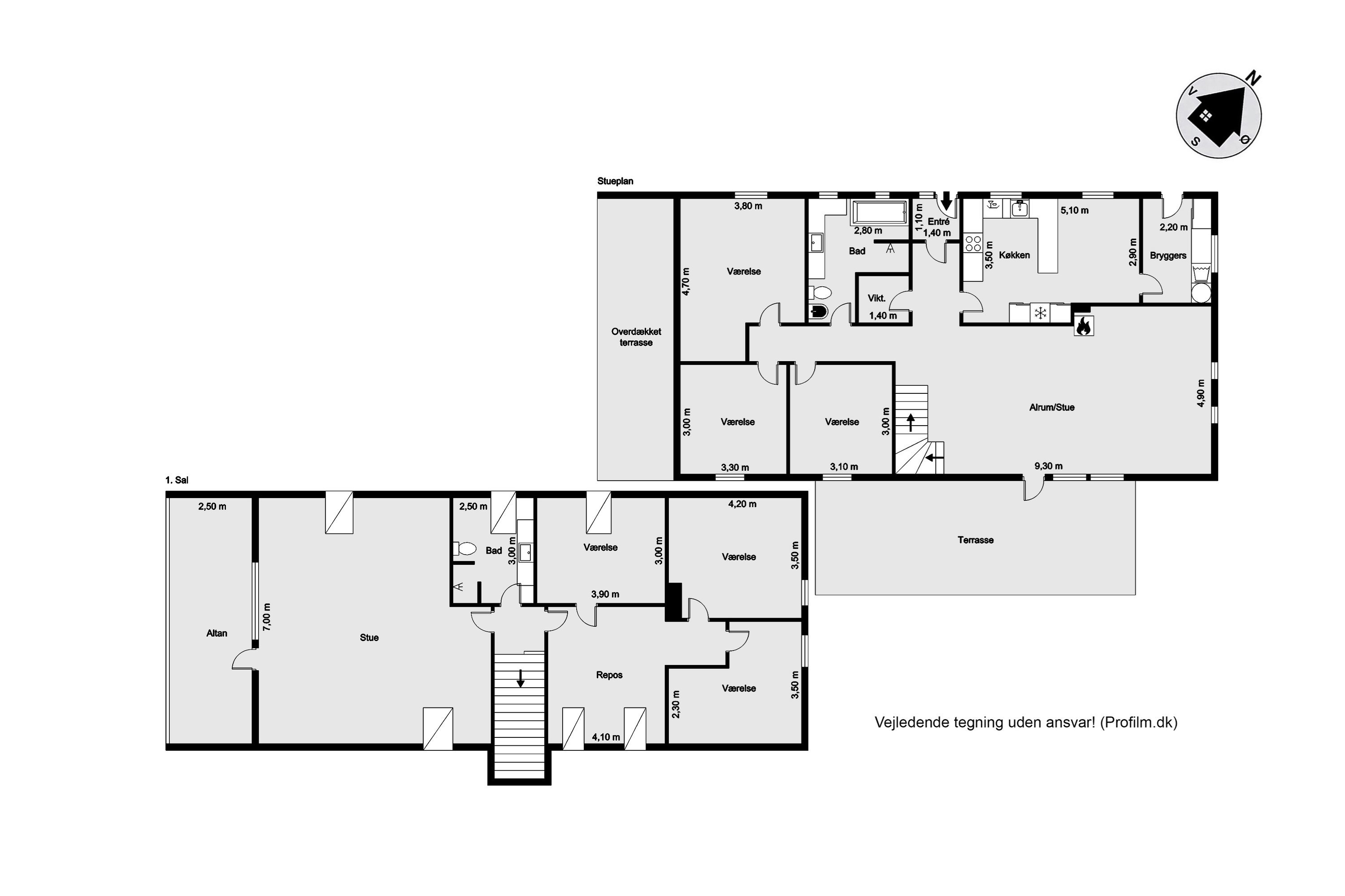 Plantegninger billede af Markledet 57, 6950 Ringkøbing