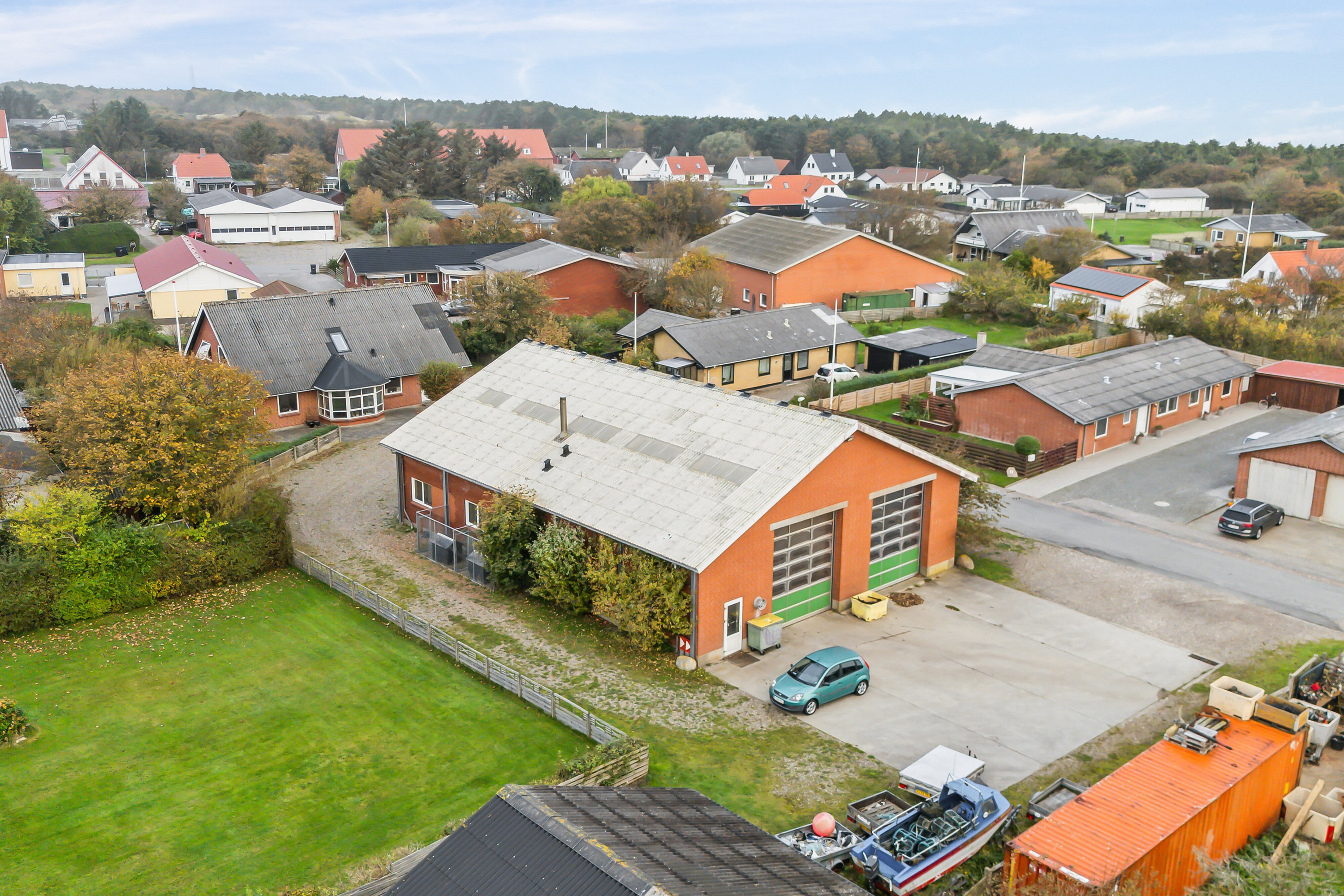 Fremhævet luftfoto billede i fuldskærmstilstand. Billede af Glaspustervej 7, 7730 Hanstholm