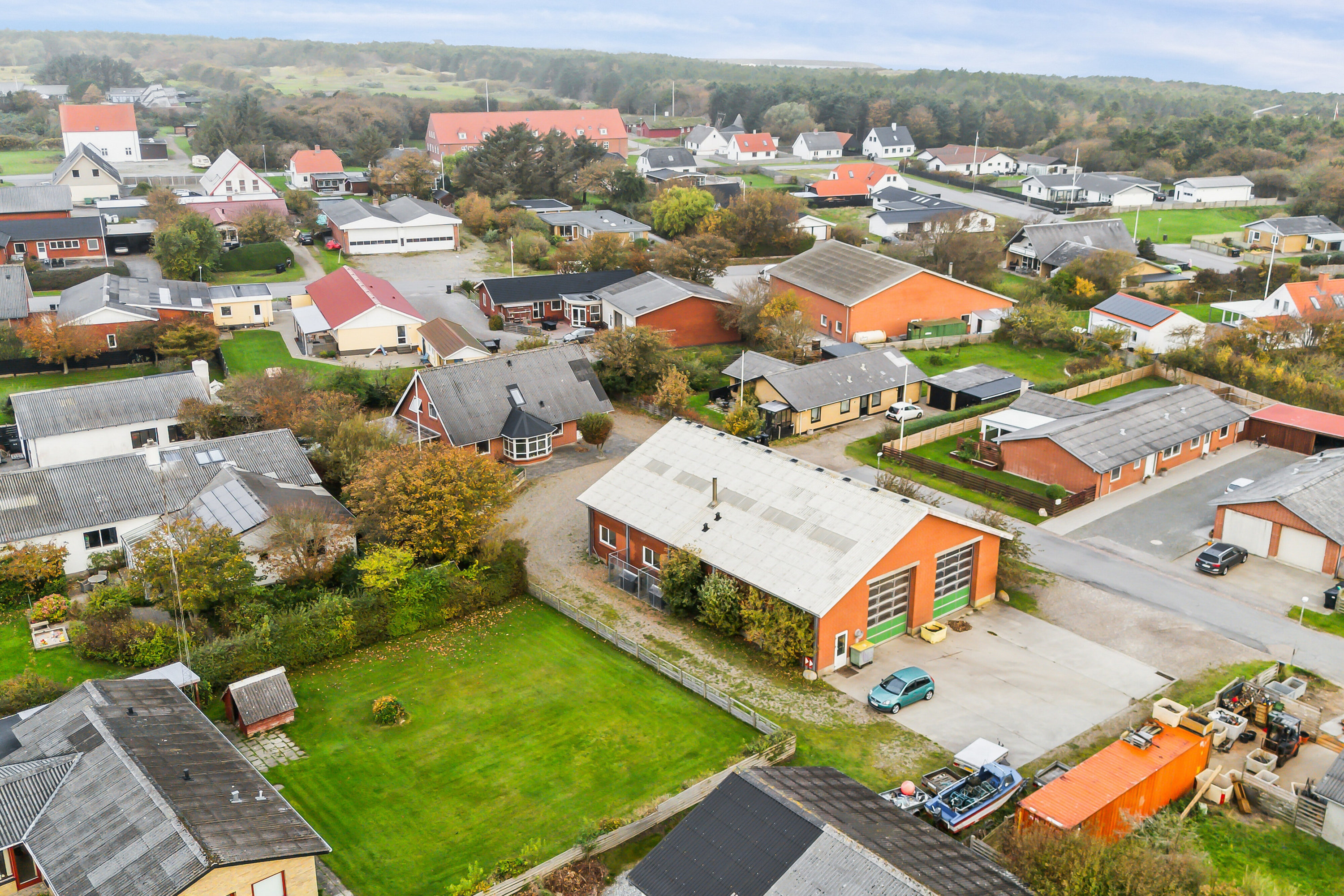 Fremhævet luftfoto billede i fuldskærmstilstand. Billede af Glaspustervej 7, 7730 Hanstholm