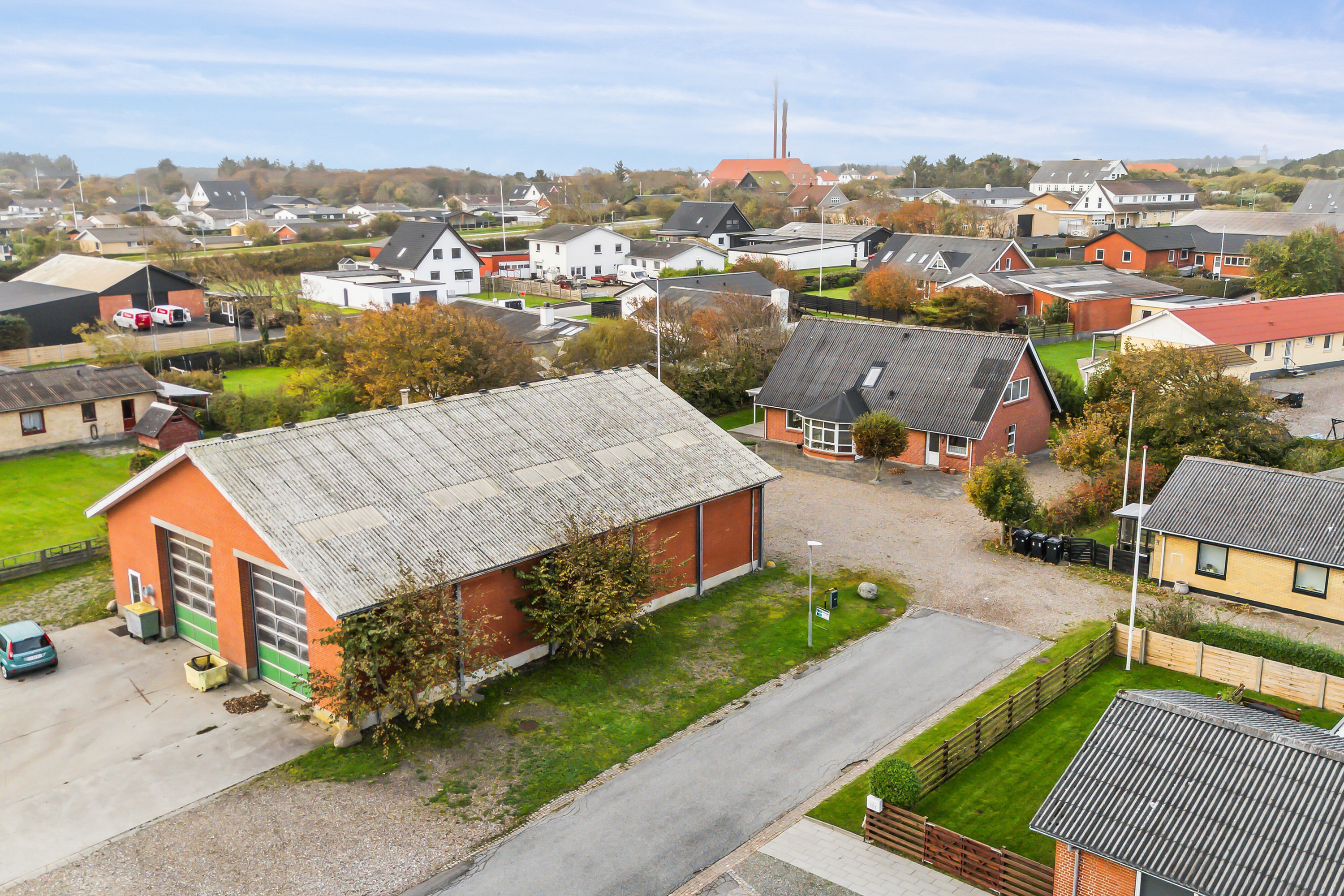 Fremhævet luftfoto billede i fuldskærmstilstand. Billede af Glaspustervej 7, 7730 Hanstholm