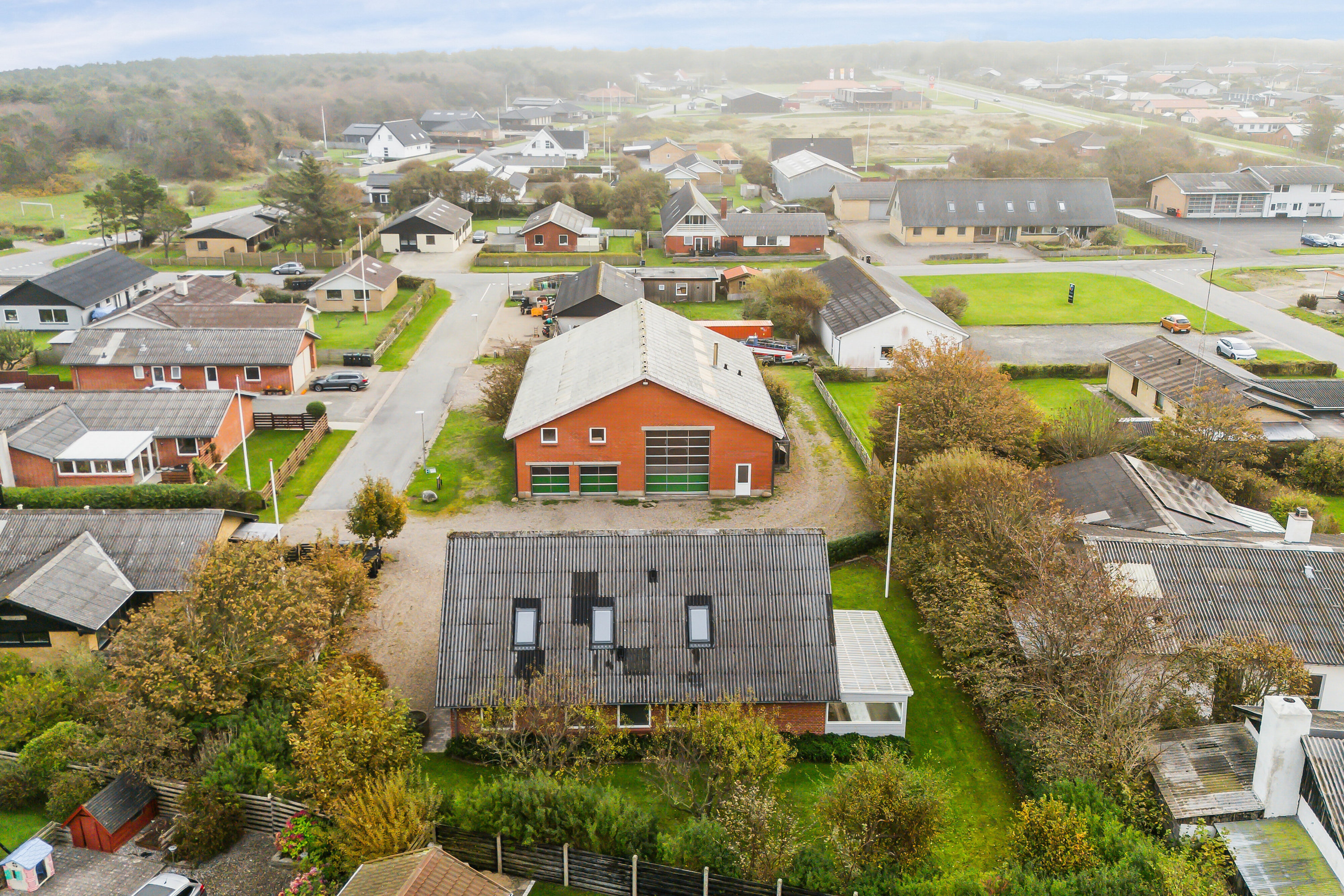 Fremhævet luftfoto billede i fuldskærmstilstand. Billede af Glaspustervej 7, 7730 Hanstholm