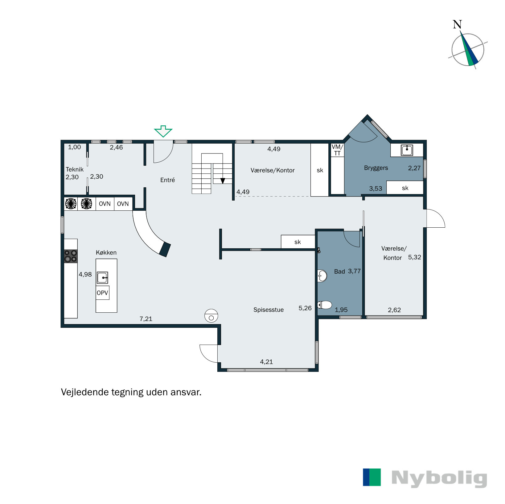 Plantegninger billede af Æblegård 7, 8700 Horsens