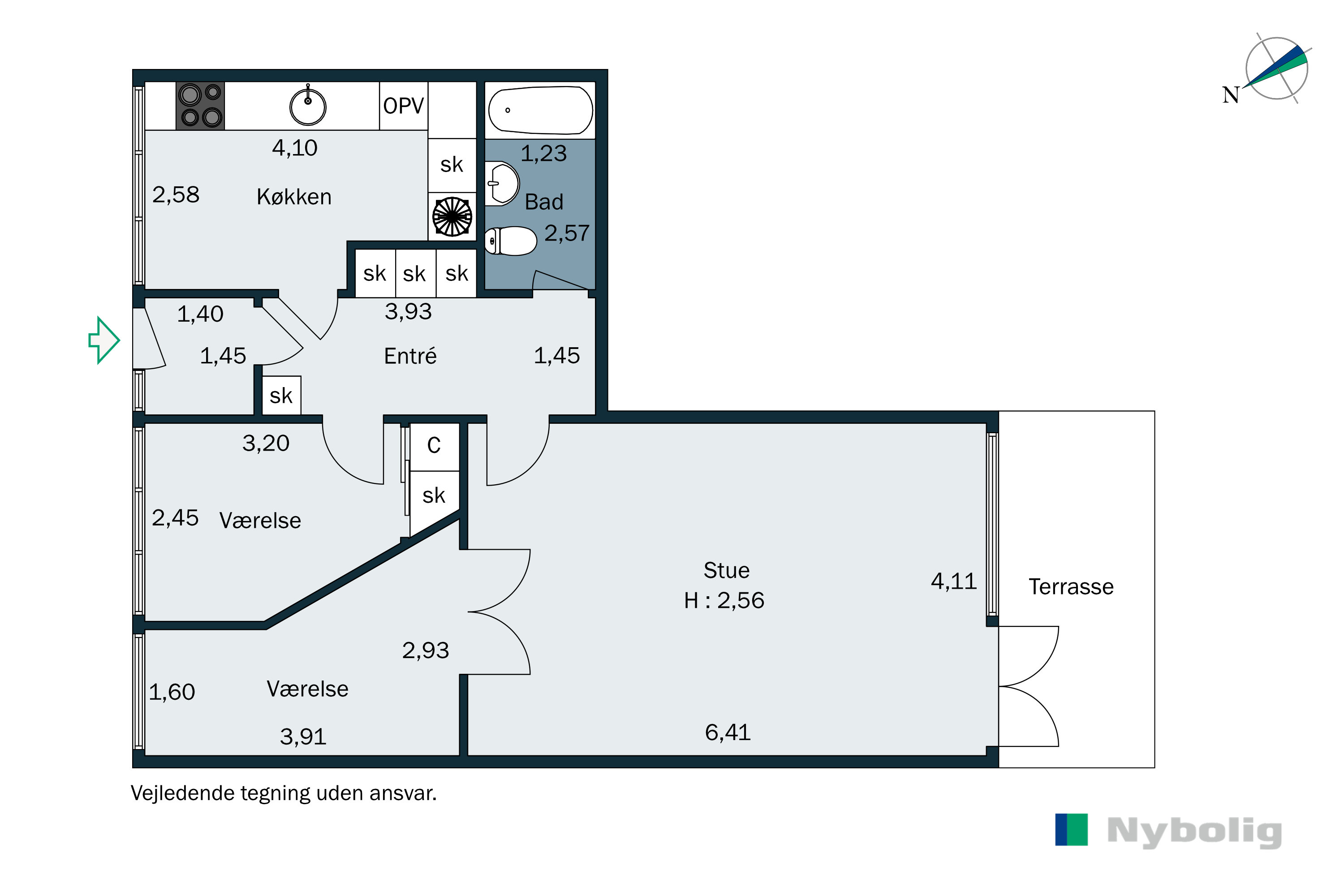 Plantegninger billede af Søllerød Park 15, st.. 5., Søllerød, 2840 Holte