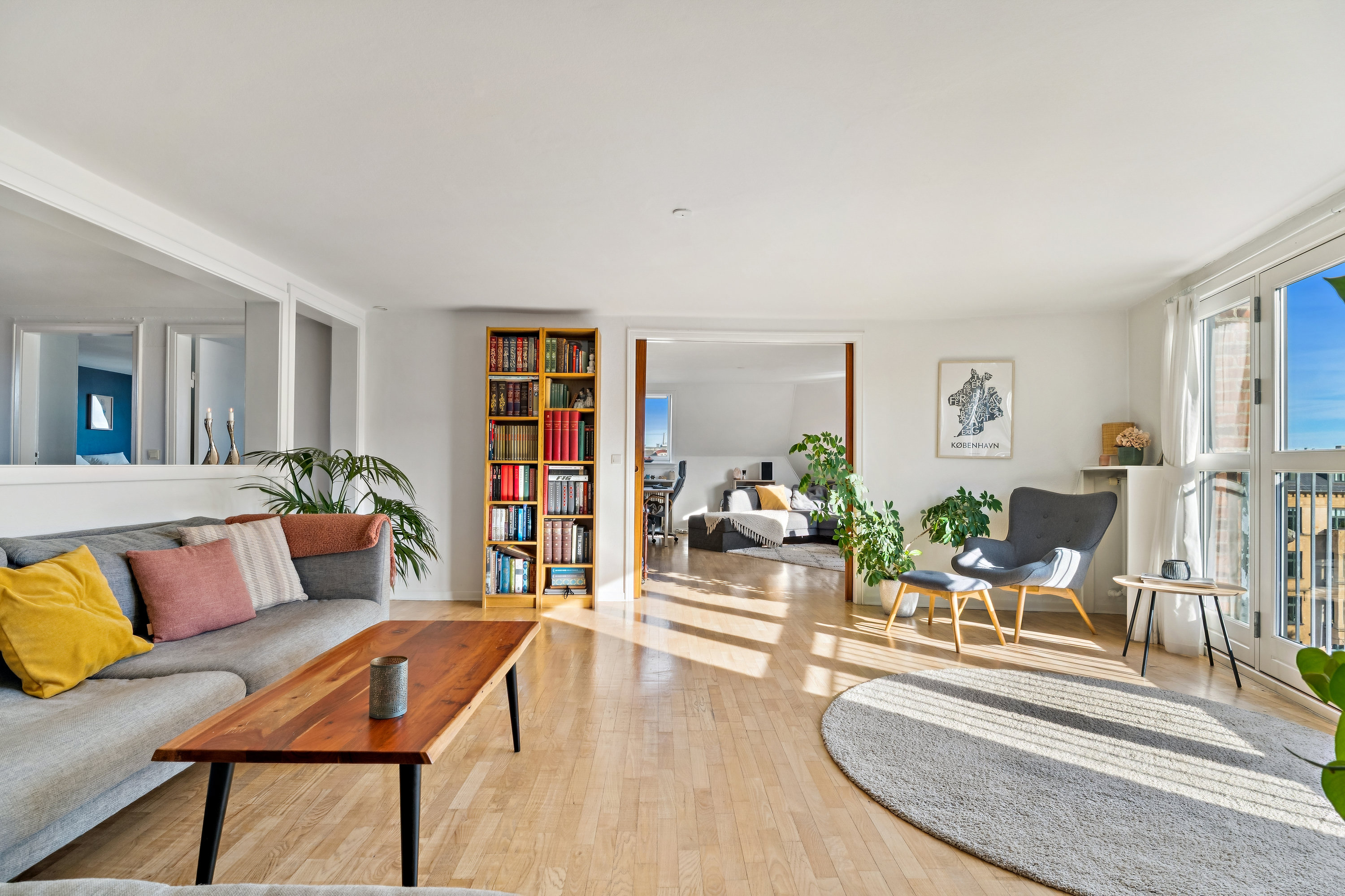 Fremhævet stue billede i fuldskærmstilstand. Billede af Strandboulevarden 105, 5. tv., 2100 København Ø