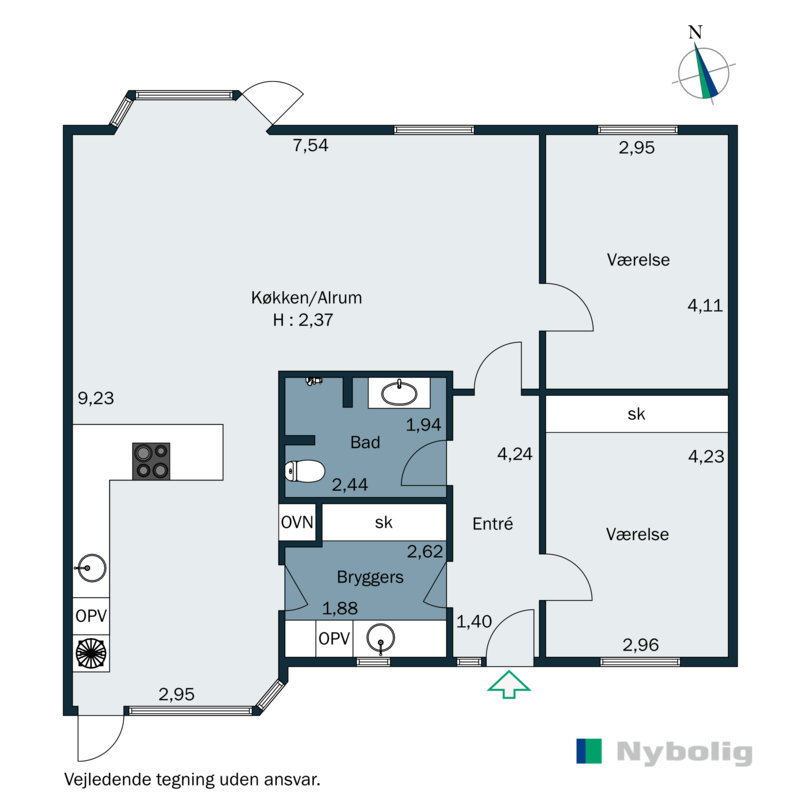 Plantegninger billede af Kildeagervej 234, 8361 Hasselager