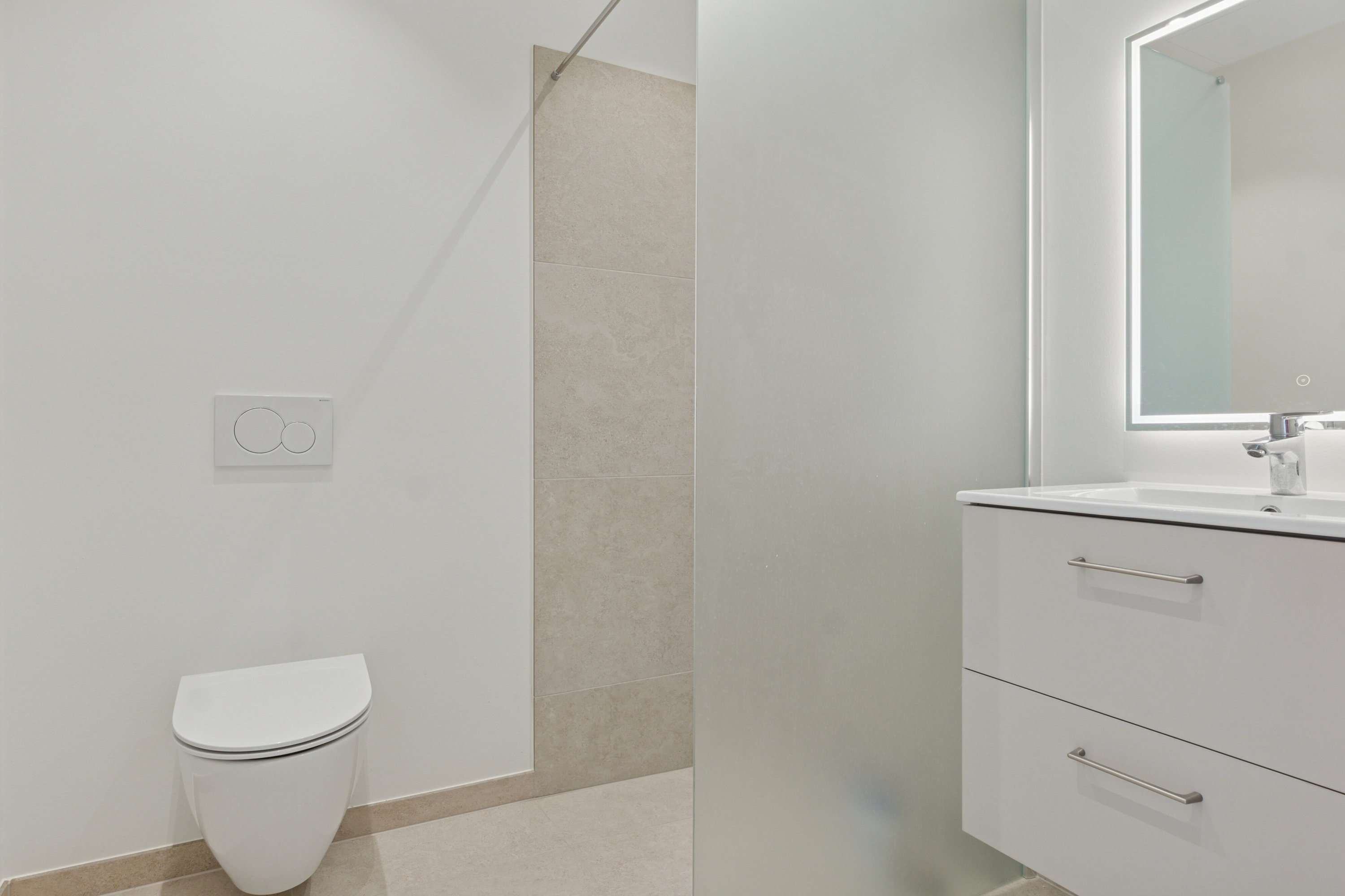 Fremhævet badeværelse billede i fuldskærmstilstand. Billede af Sydhavnsvej 2C, 2. th., 7700 Thisted