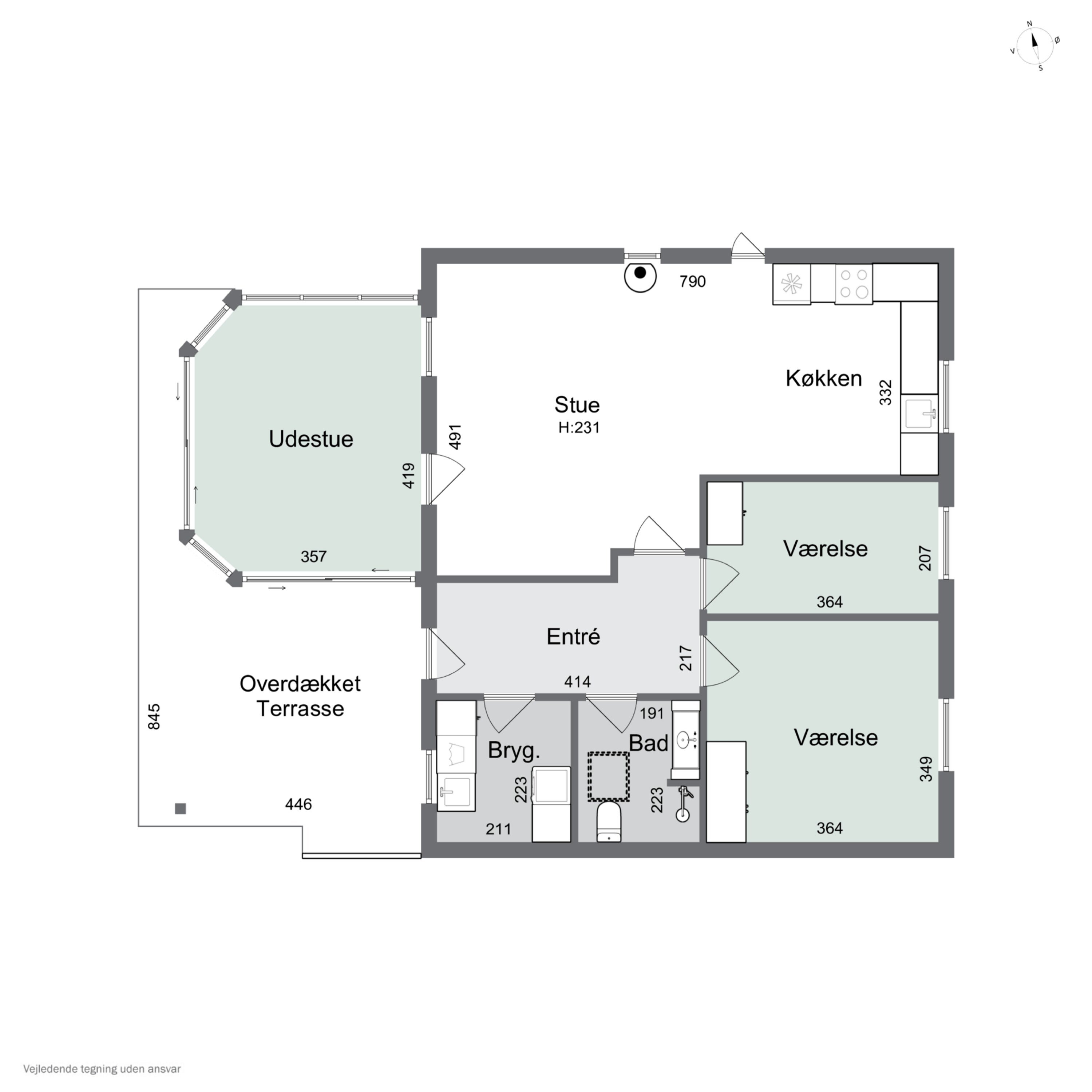 Plantegninger billede af Sydskrænten 13A, 4690 Haslev