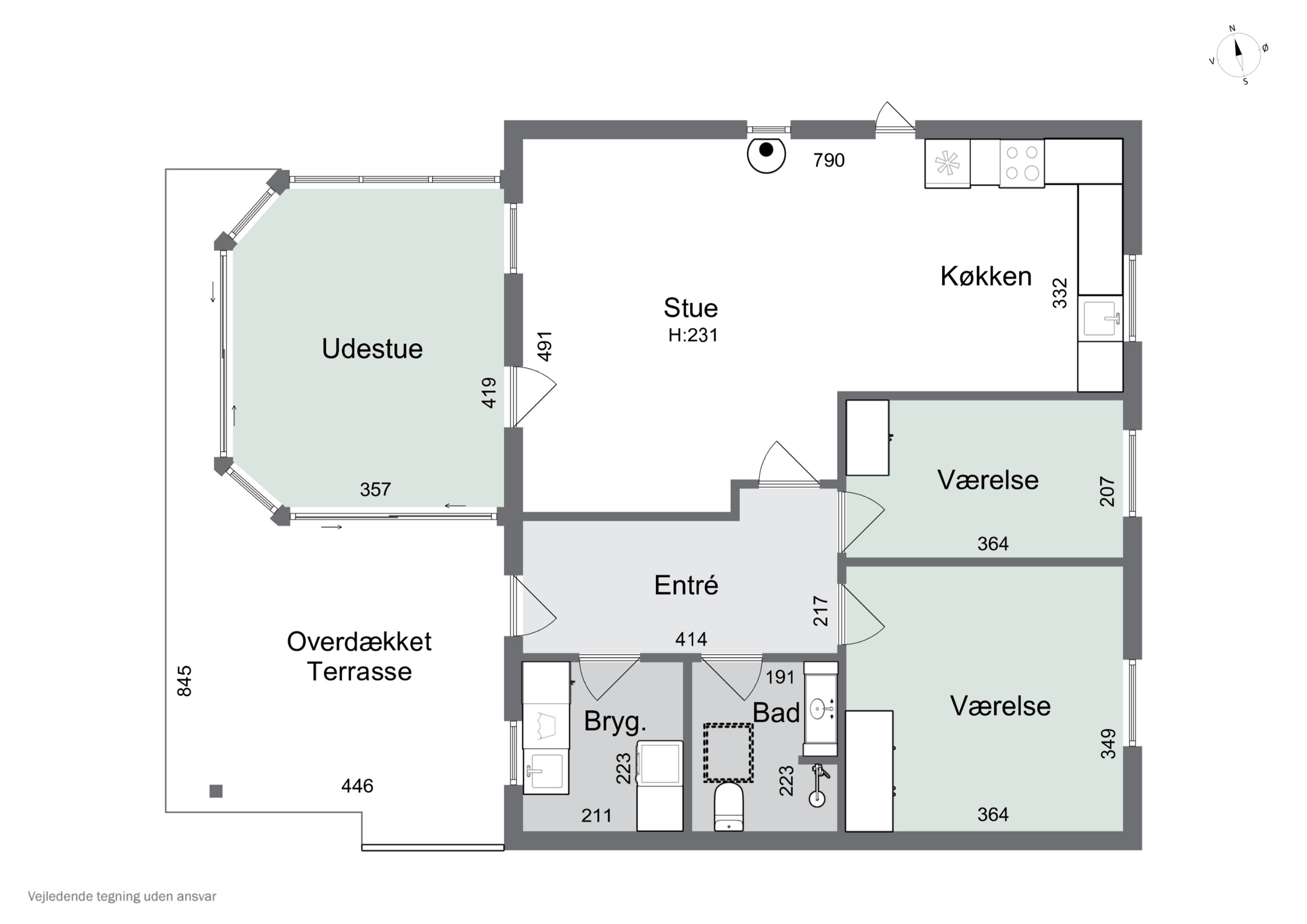Plantegninger billede af Sydskrænten 13A, 4690 Haslev