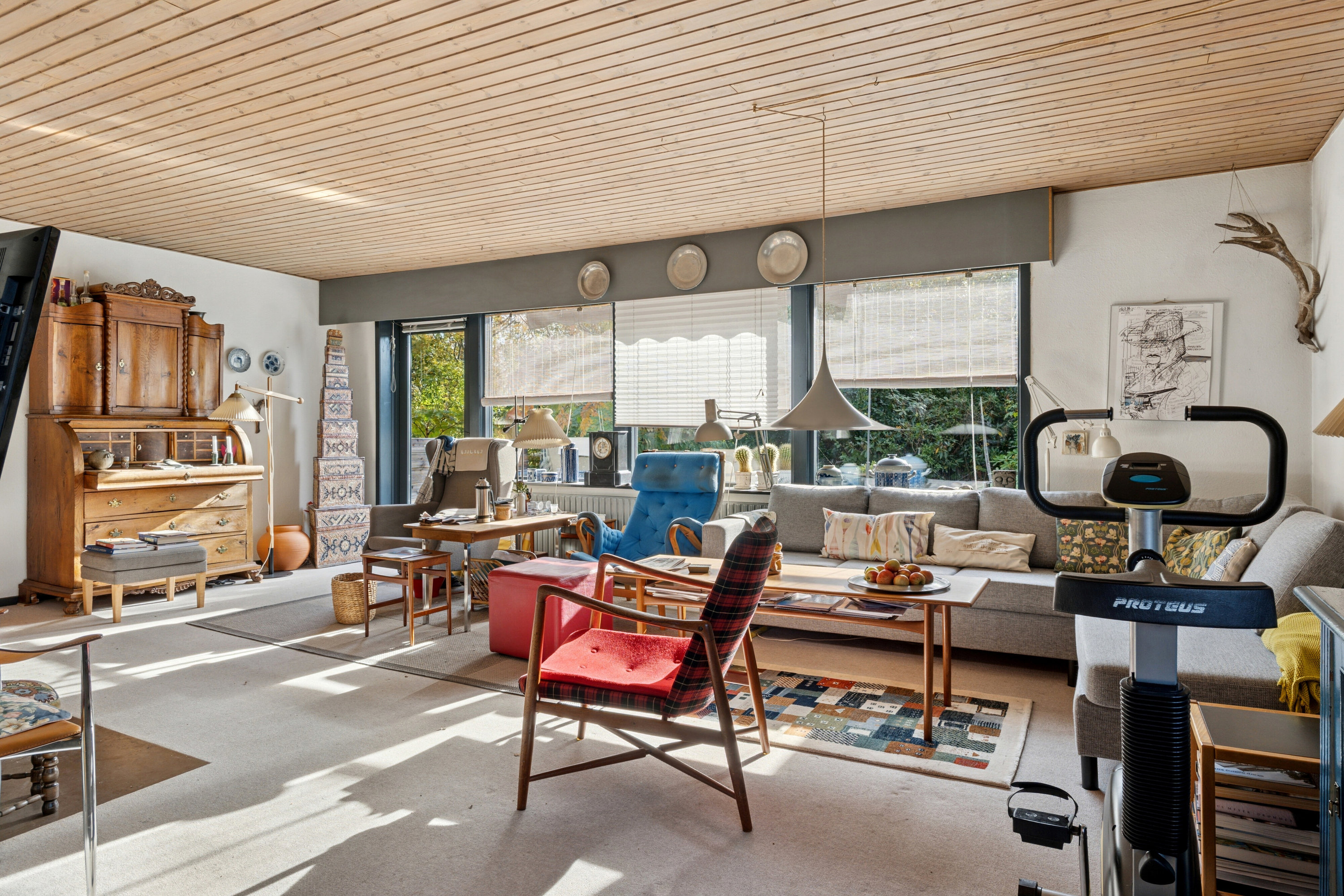 Fremhævet stue billede i fuldskærmstilstand. Billede af Thorsvej 15, 9870 Sindal