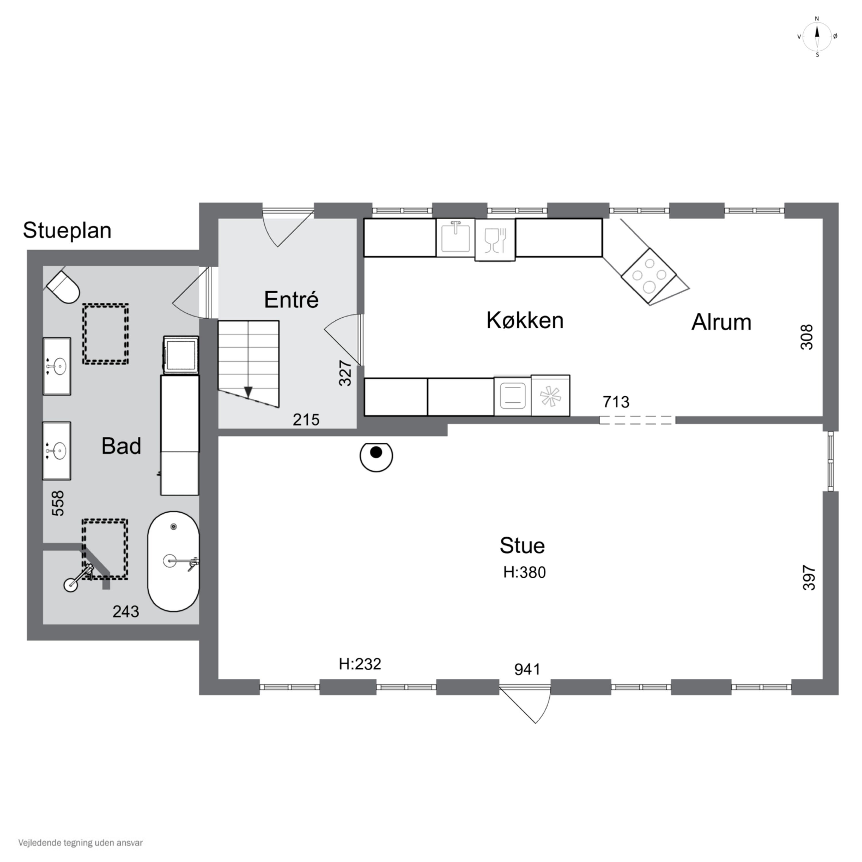 Plantegninger billede af Vindumvej 157, 8840 Rødkærsbro