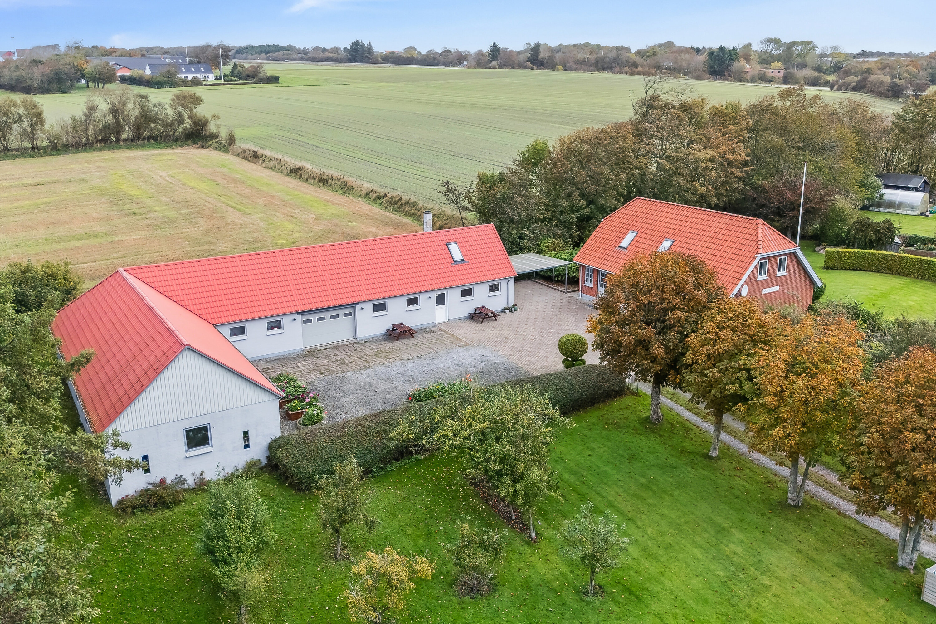 Fremhævet luftfoto billede i fuldskærmstilstand. Billede af Beerstedvej 13, Beersted, 7700 Thisted