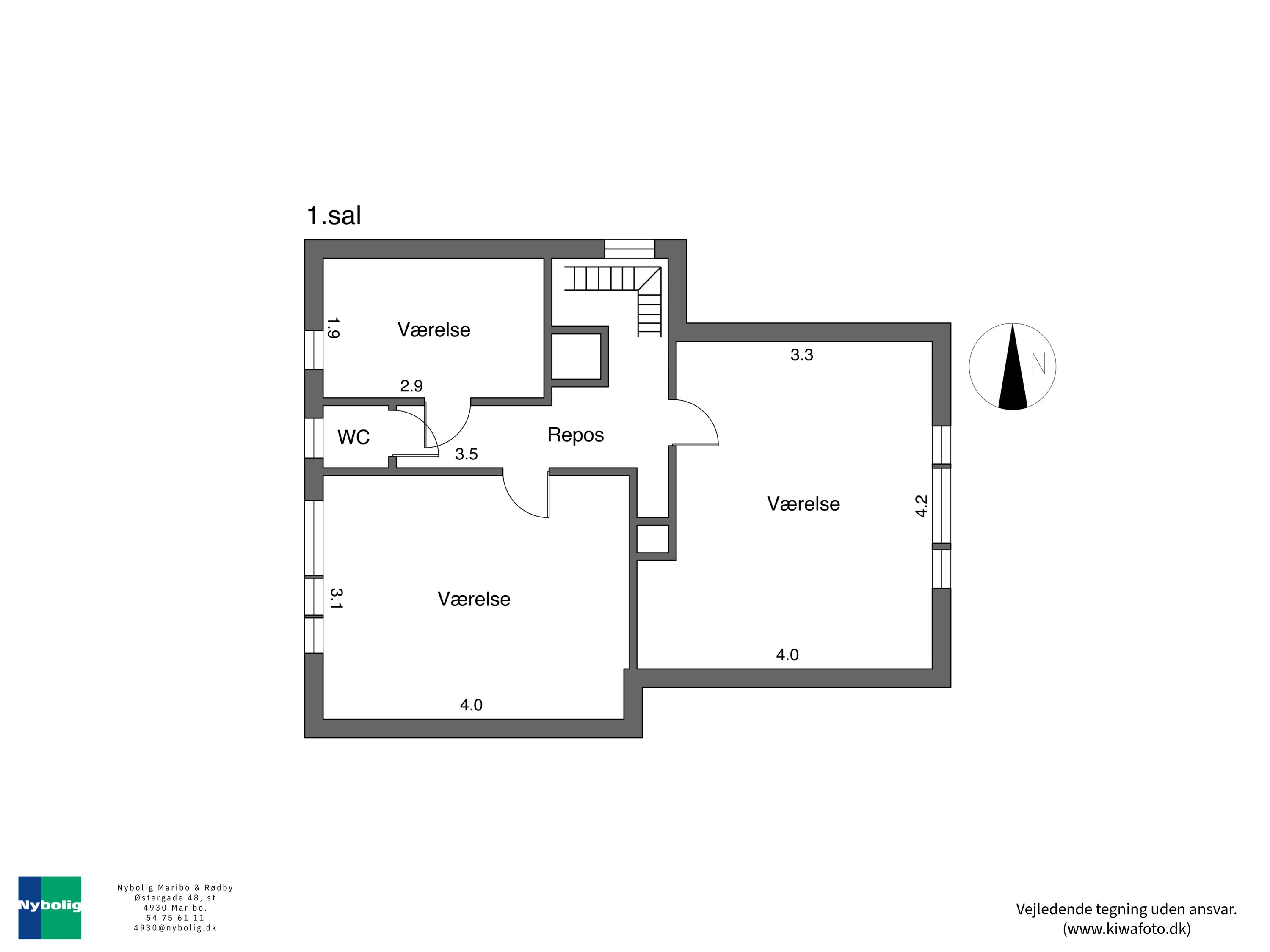Plantegninger billede af Maglemervej 33, 4930 Maribo
