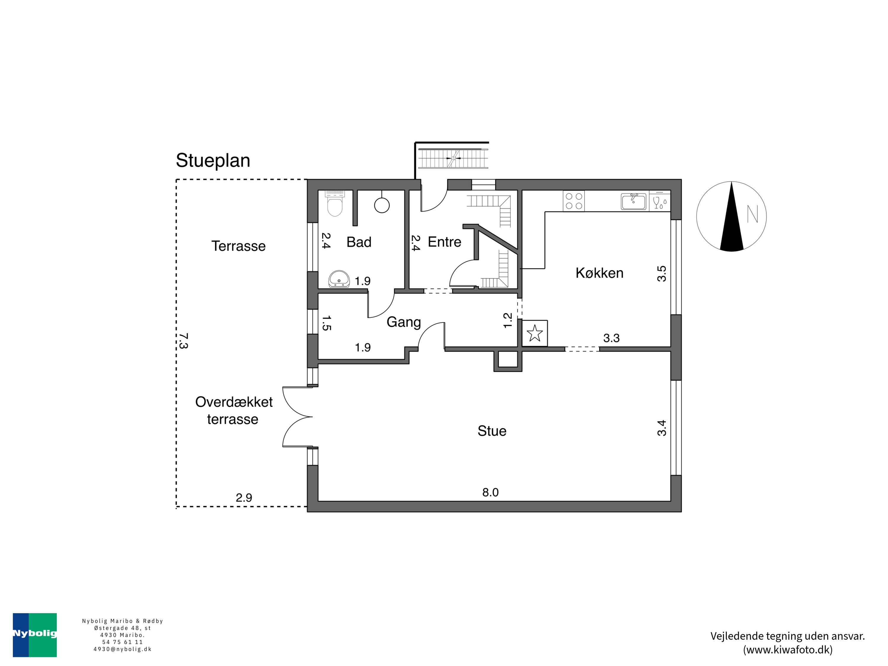 Plantegninger billede af Maglemervej 33, 4930 Maribo
