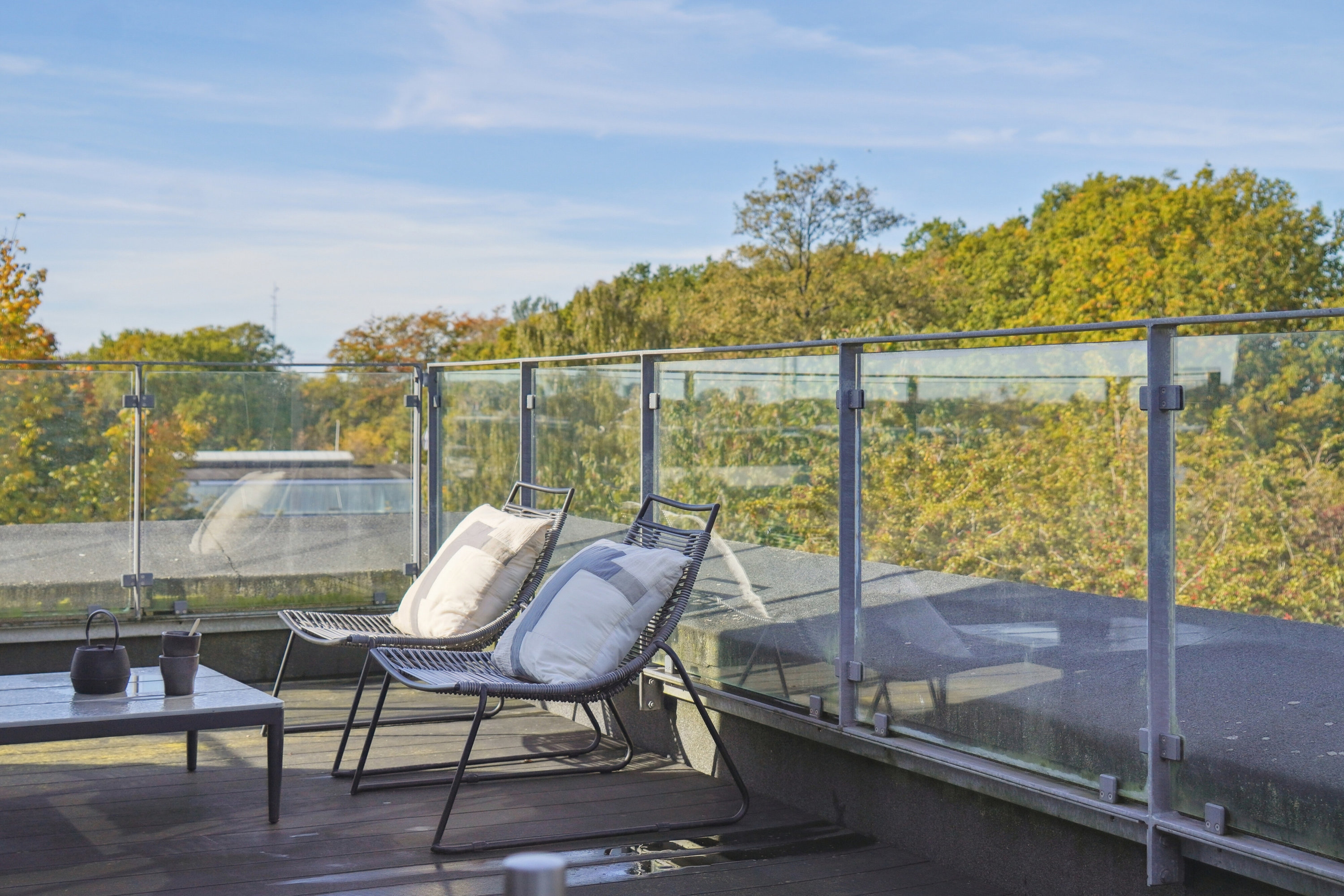 Fremhævet terrasse billede i fuldskærmstilstand. Billede af Stadionvej 94, 3. 1., 2600 Glostrup