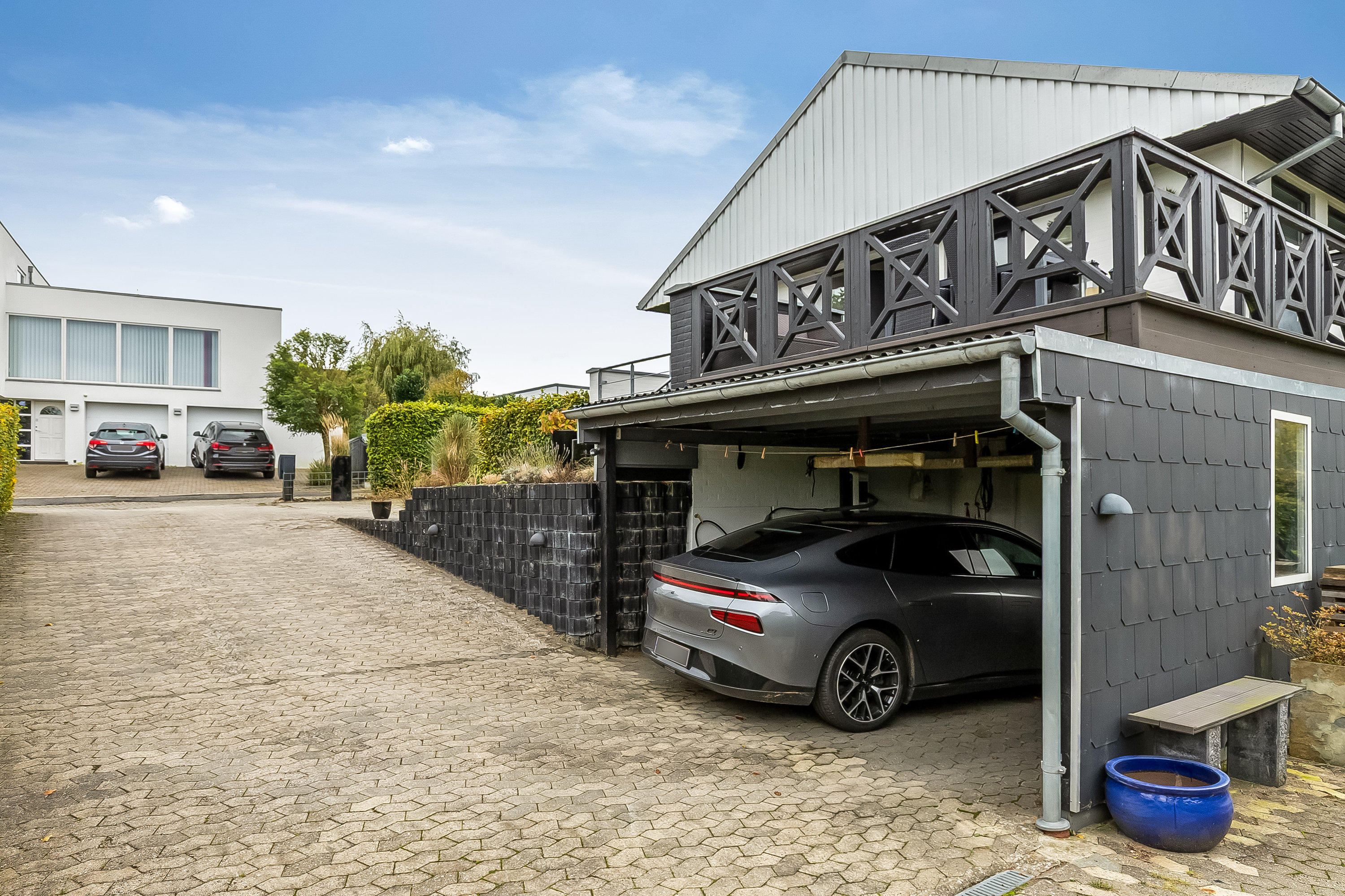 Fremhævet carport billede i fuldskærmstilstand. Billede af Vangen 12C, Tved, 6000 Kolding