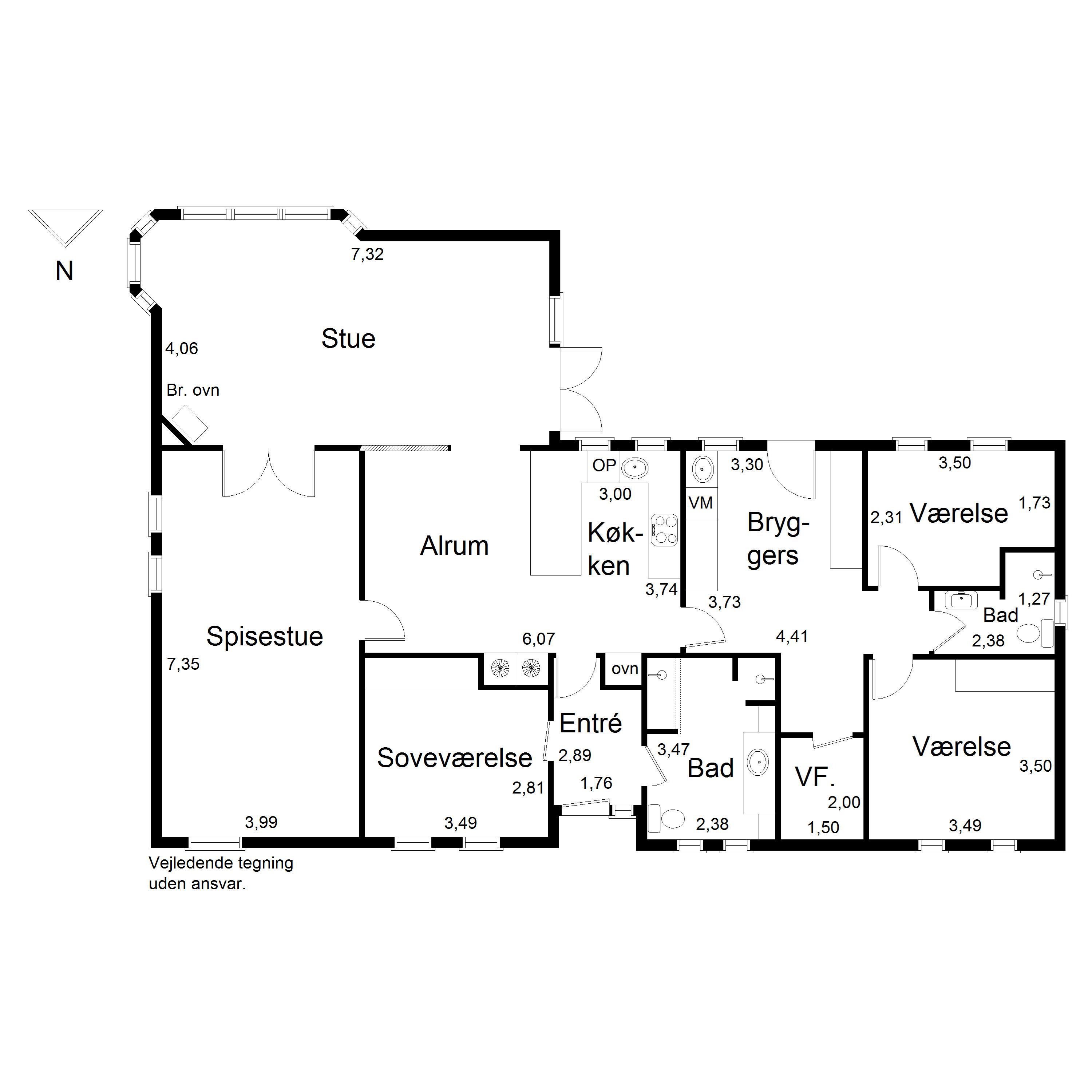 Plantegninger billede af Eskærvej 10, Mejling, 9900 Frederikshavn