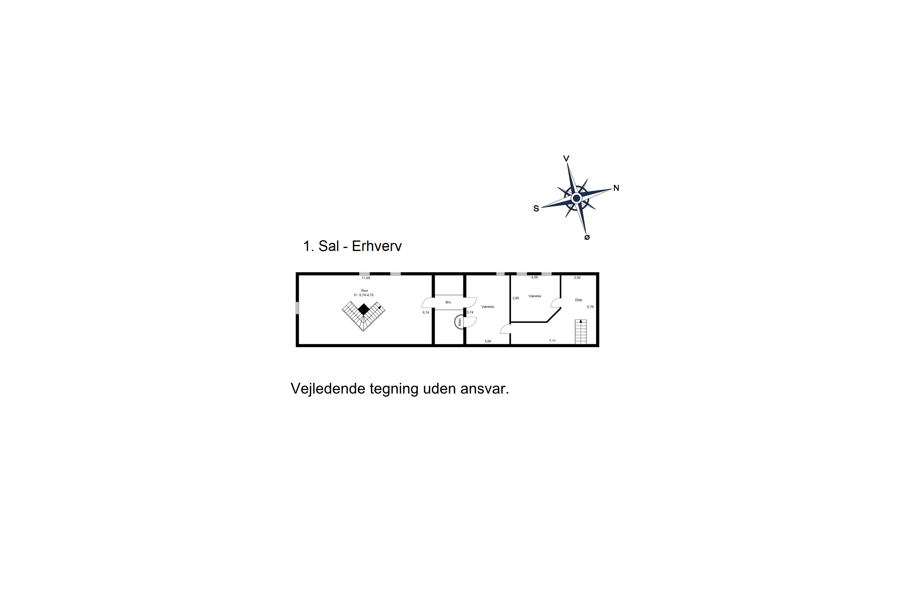Plantegninger billede af Vornæs Skovvej 14, Tåsinge, 5700 Svendborg