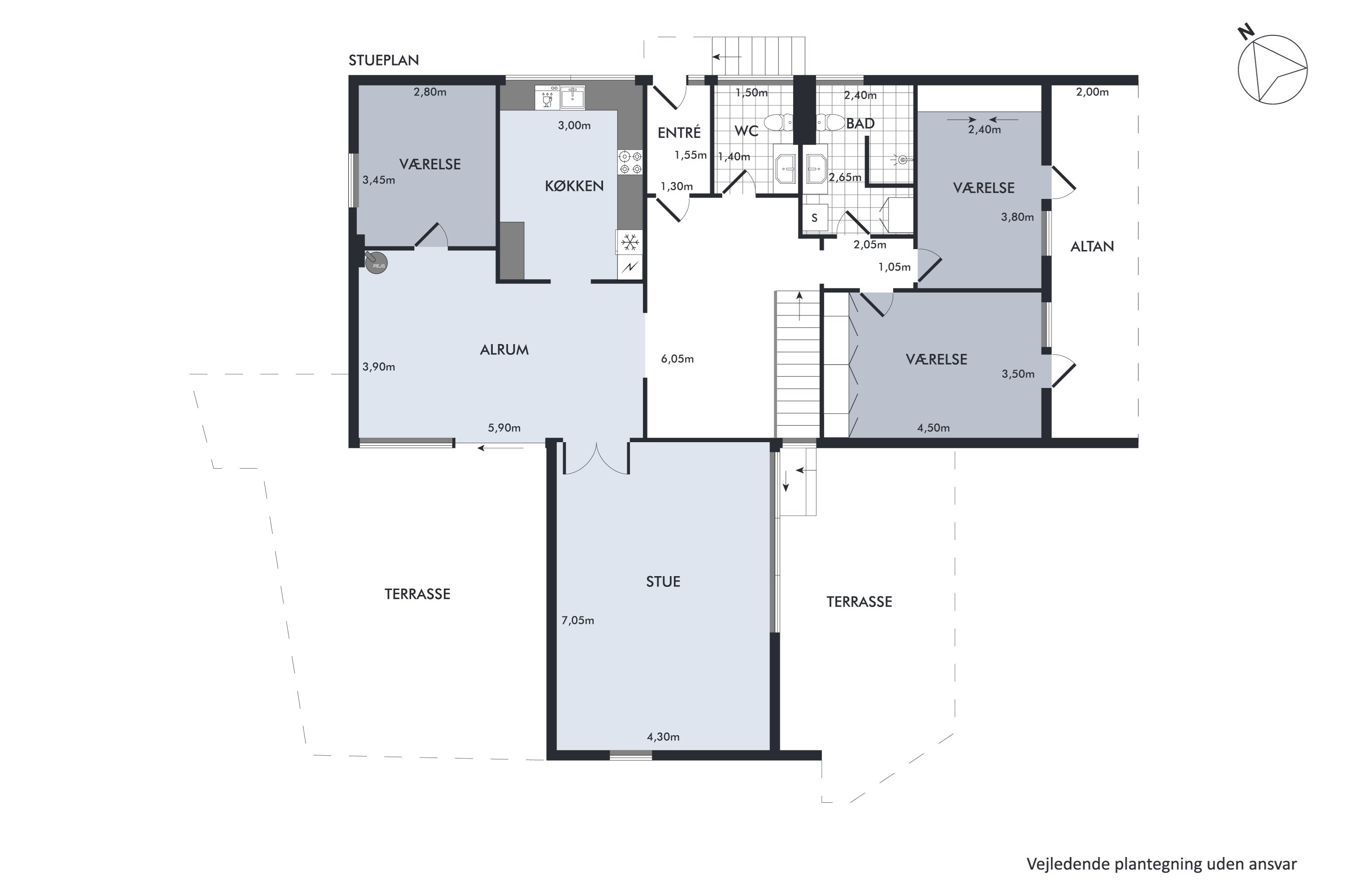 Plantegninger billede af Frødingsvej 1, Over Hornbæk, 8920 Randers NV