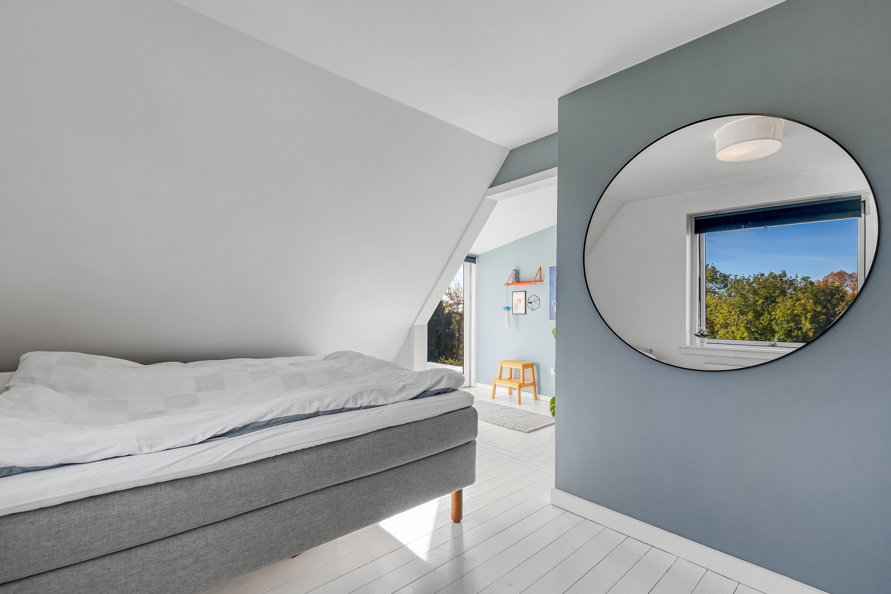 Fremhævet soveværelse billede i fuldskærmstilstand. Billede af Degnebakken 24, 4050 Skibby