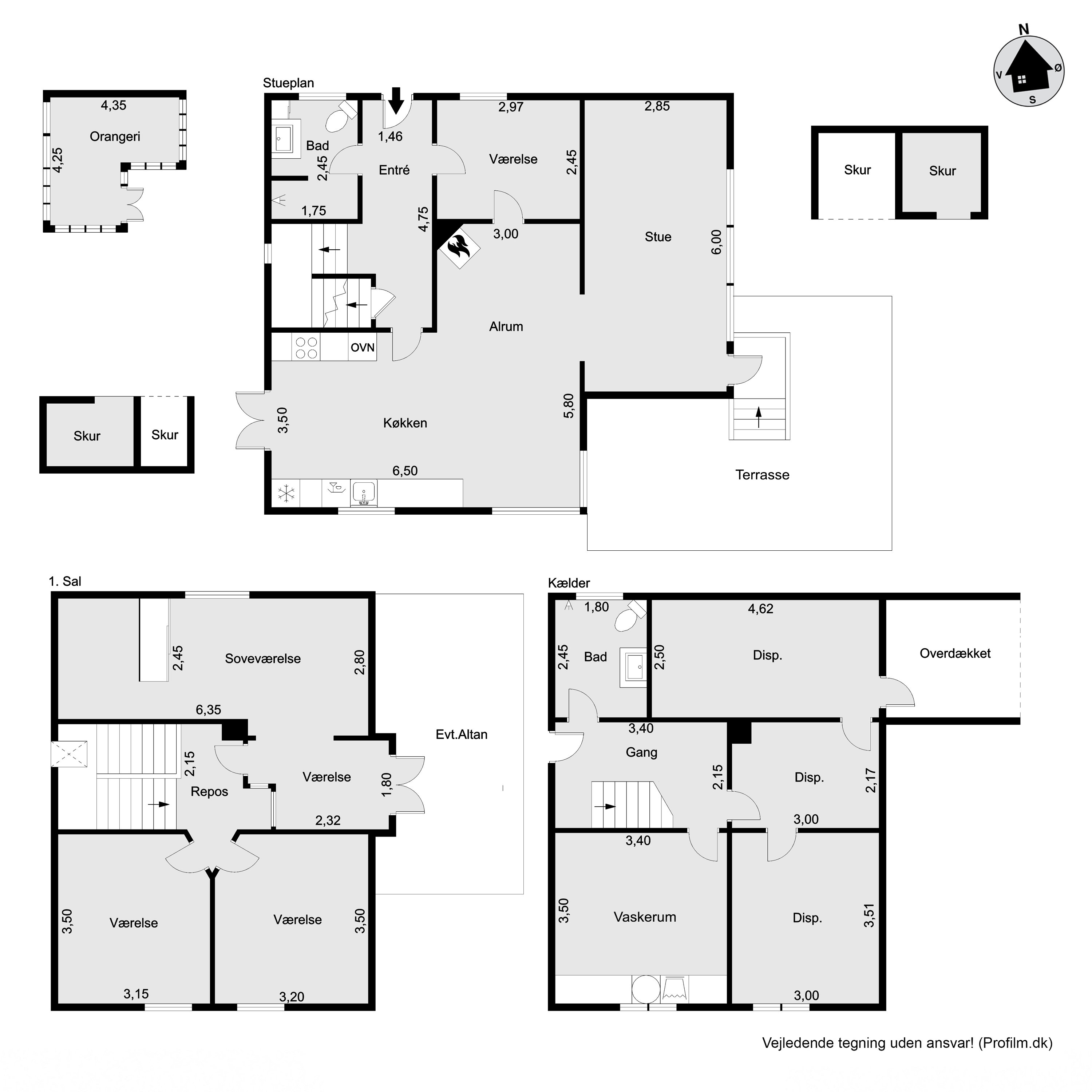 Plantegninger billede af Degnebakken 24, 4050 Skibby