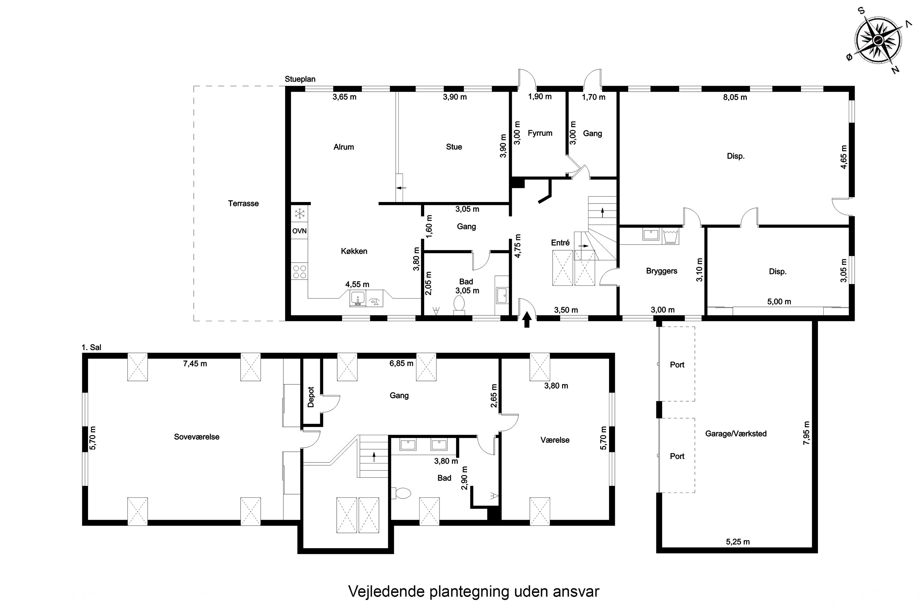 Plantegninger billede af Jegsmarkvej 18, Guldager, 6710 Esbjerg V