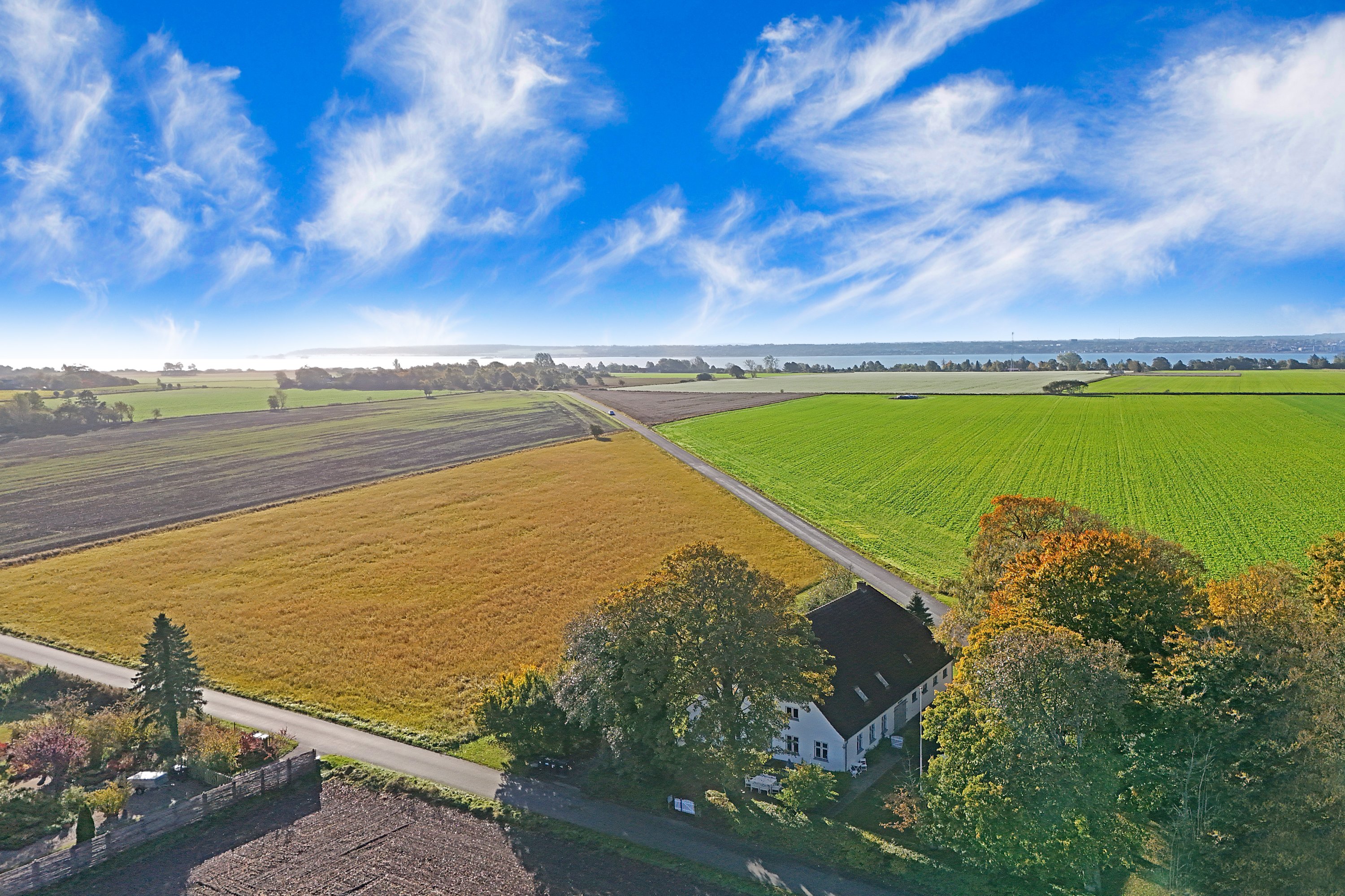 Fremhævet luftfoto billede i fuldskærmstilstand. Billede af Staslundevej 20, Udby, 4300 Holbæk