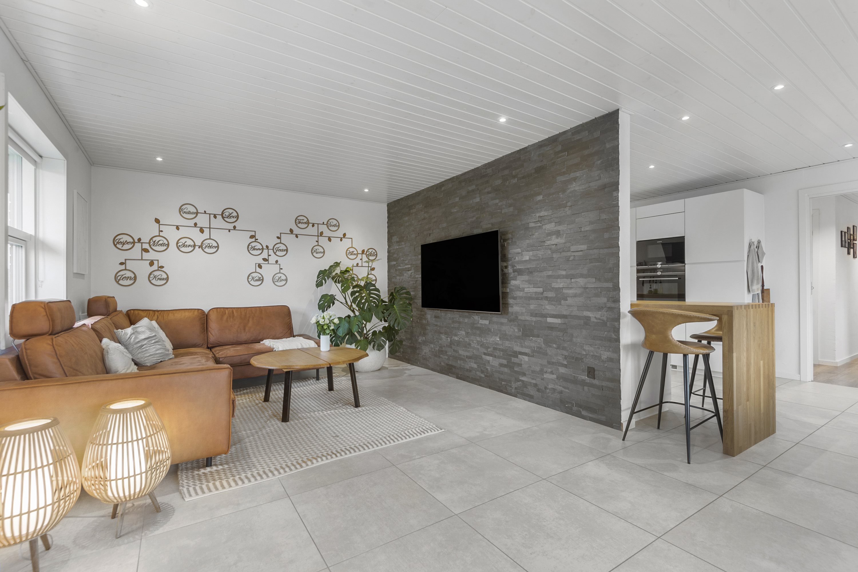 Fremhævet stue billede i fuldskærmstilstand. Billede af Slåenvej 93, 6715 Esbjerg N