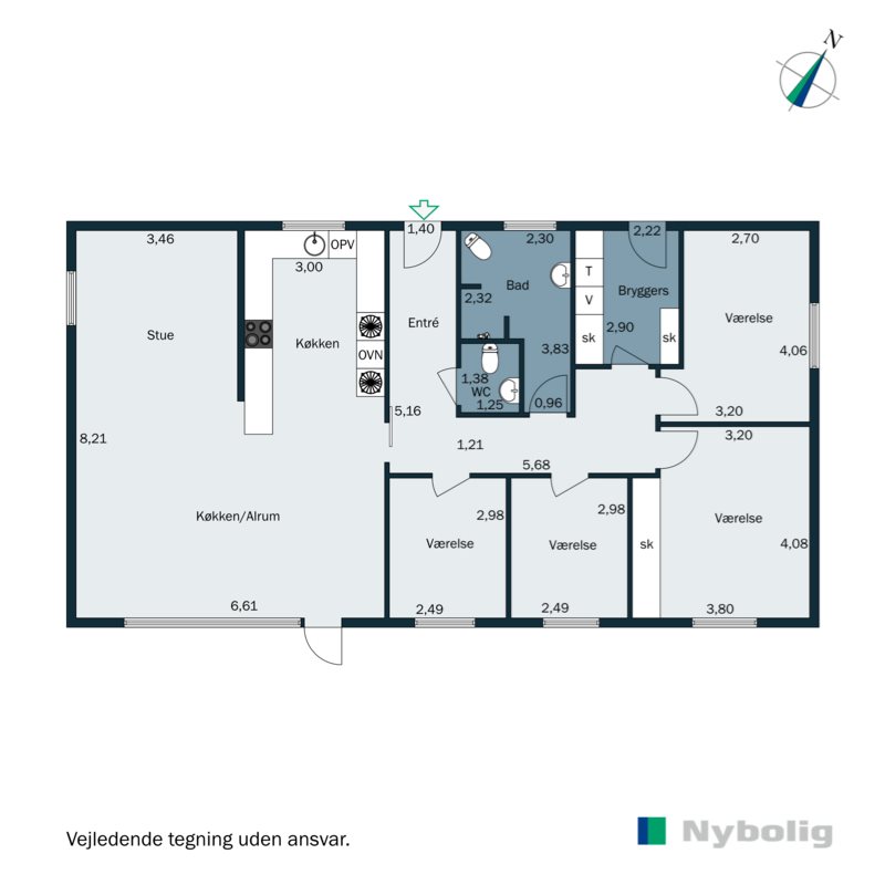 Plantegninger billede af Slåenvej 93, 6715 Esbjerg N
