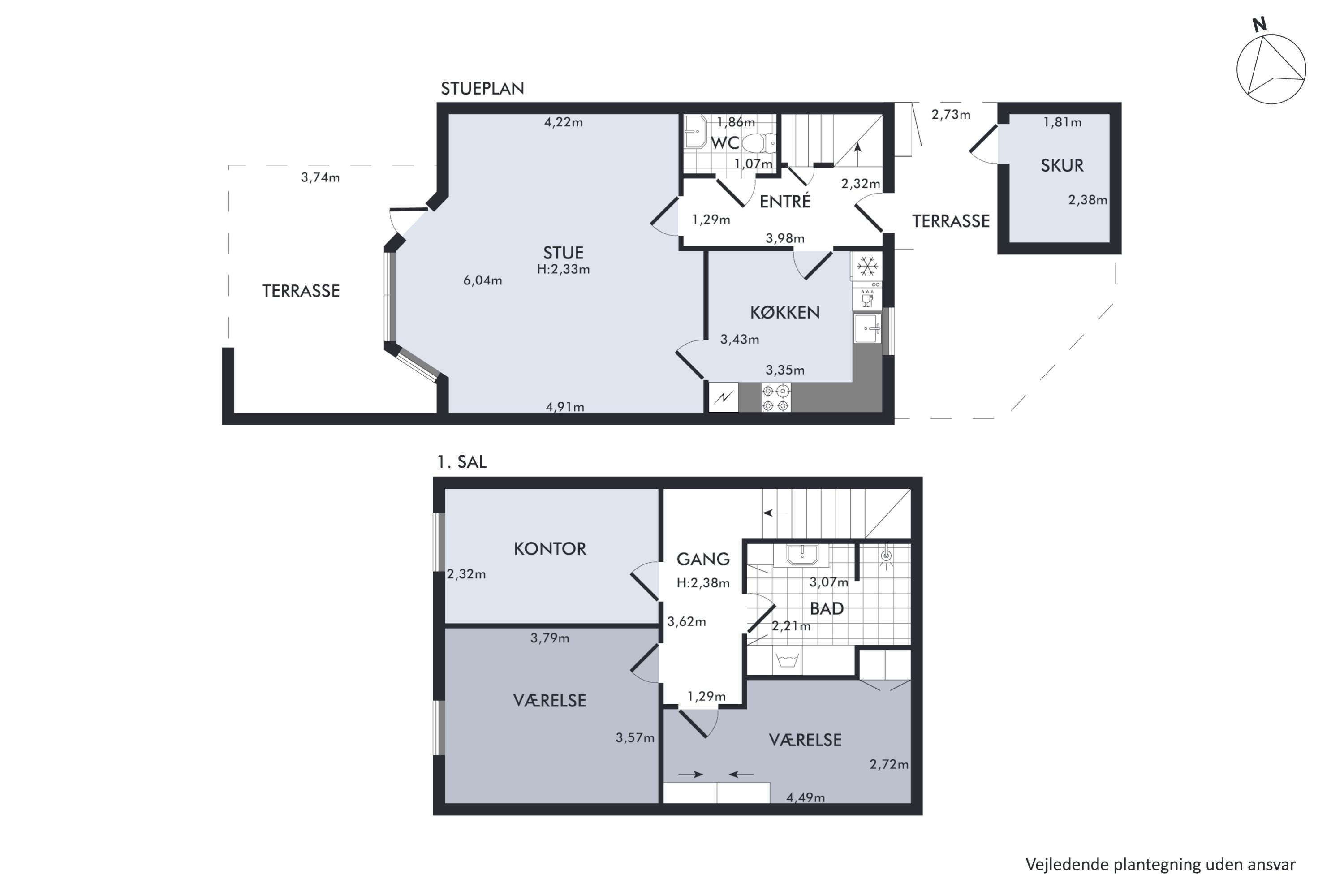 Plantegninger billede af Valmuebakken 21, 2625 Vallensbæk