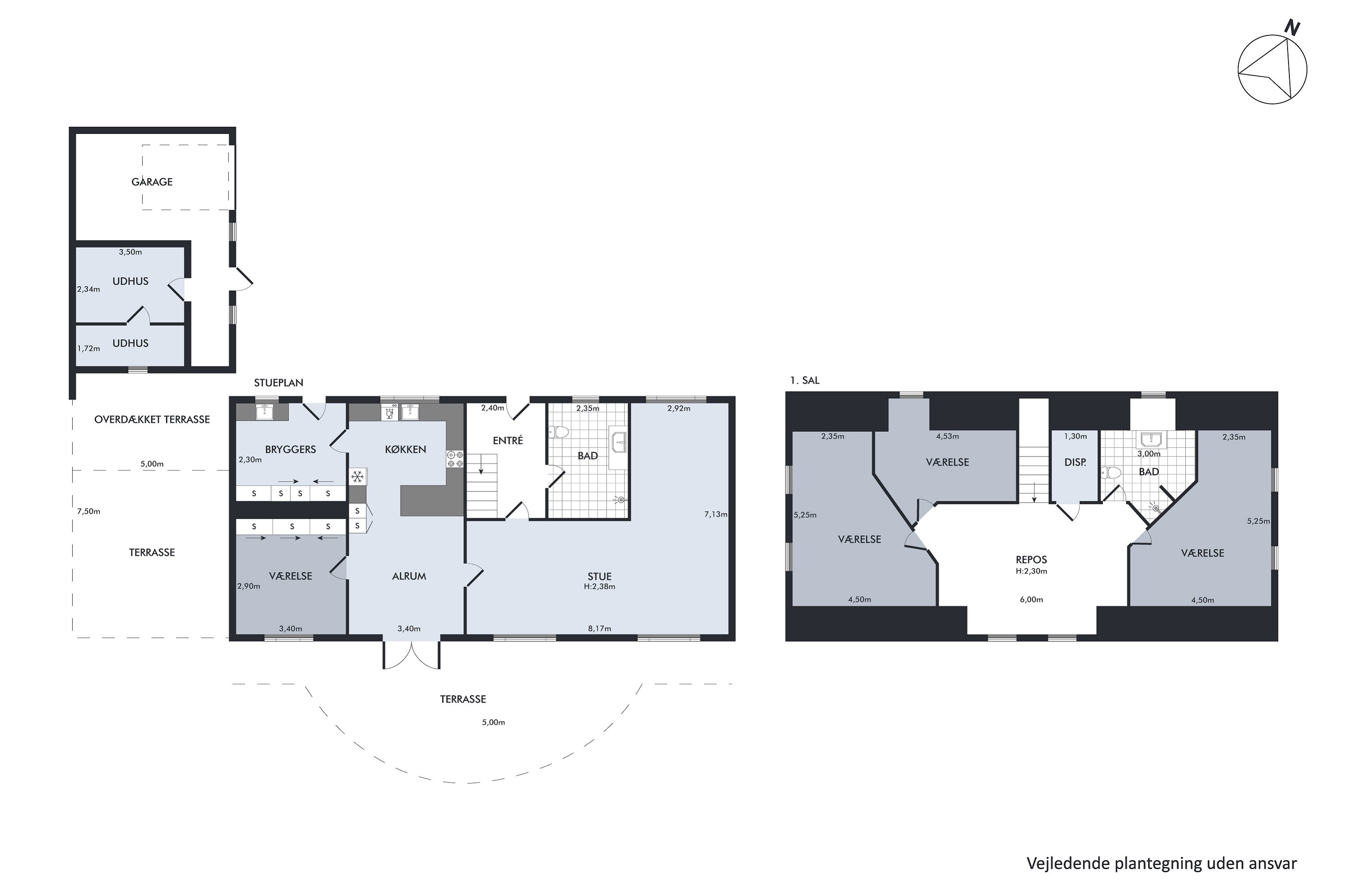 Plantegninger billede af Røde Hedevej 91, Kaas, 9490 Pandrup