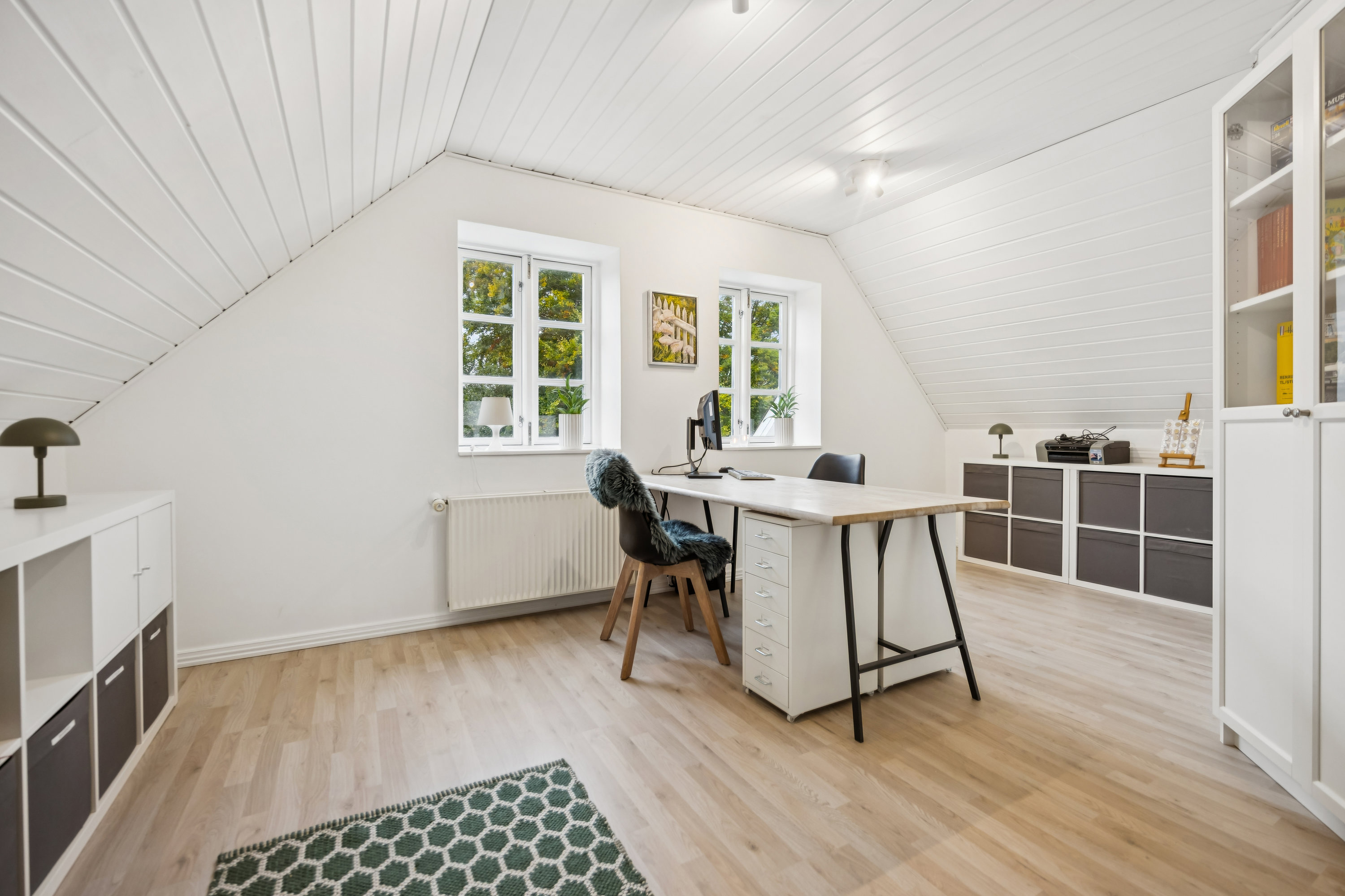 Fremhævet stue billede i fuldskærmstilstand. Billede af Røde Hedevej 91, Kaas, 9490 Pandrup