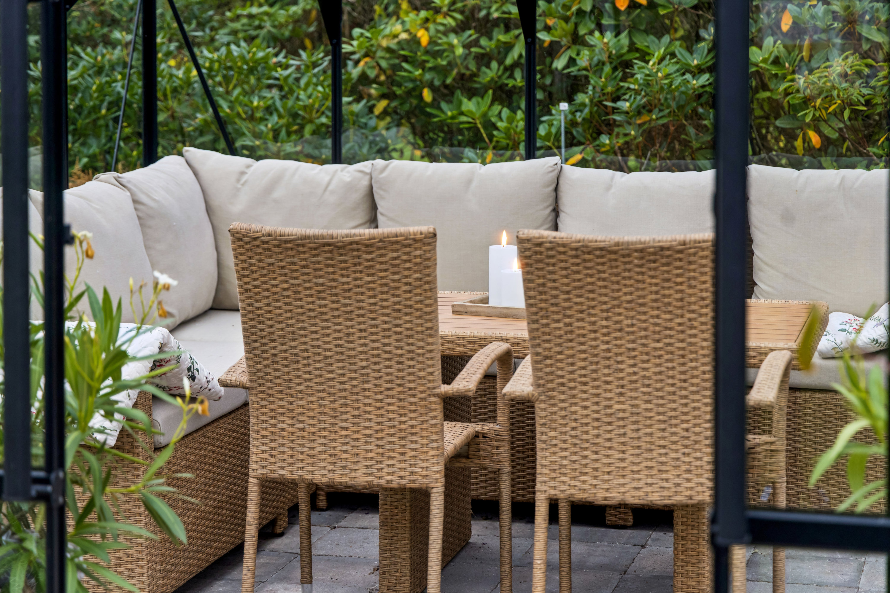 Fremhævet terrasse billede i fuldskærmstilstand. Billede af Røde Hedevej 91, Kaas, 9490 Pandrup