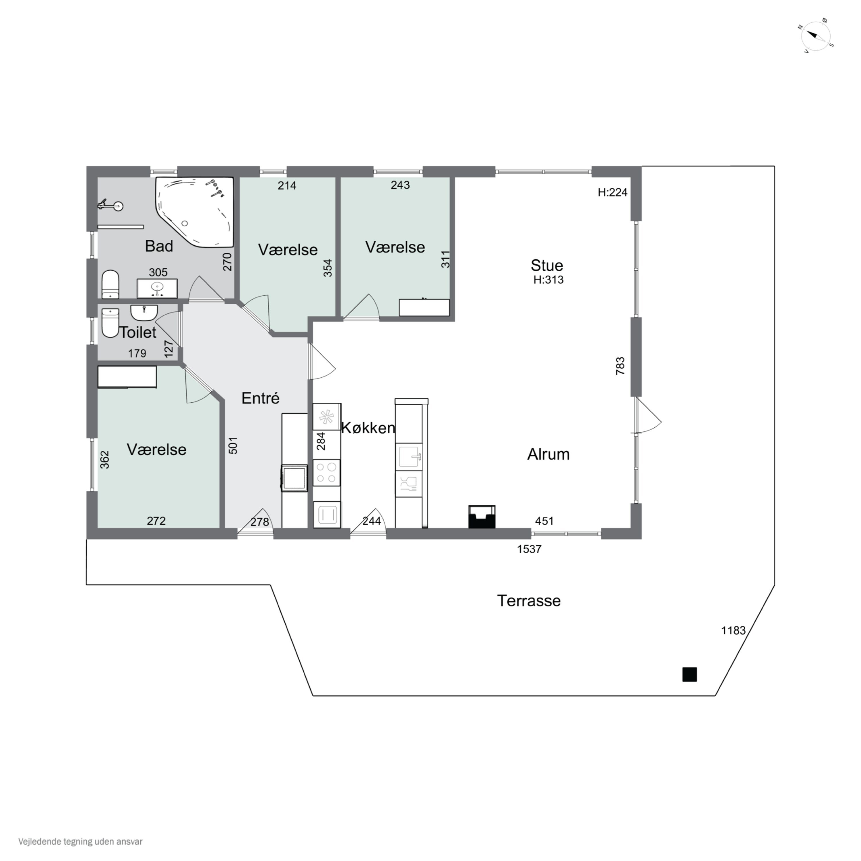 Plantegninger billede af Kollerhus 84, 8600 Silkeborg