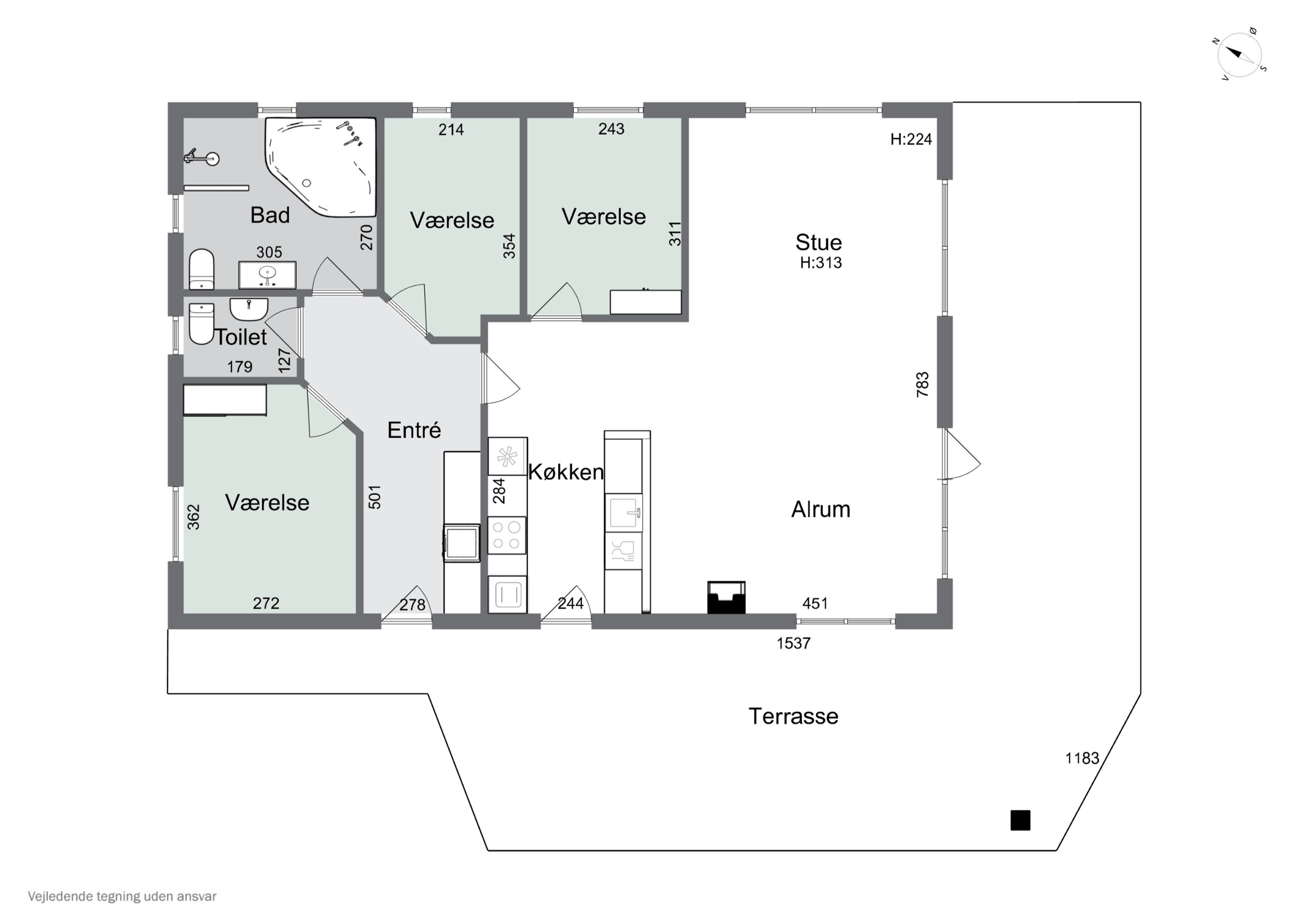 Plantegninger billede af Kollerhus 84, 8600 Silkeborg