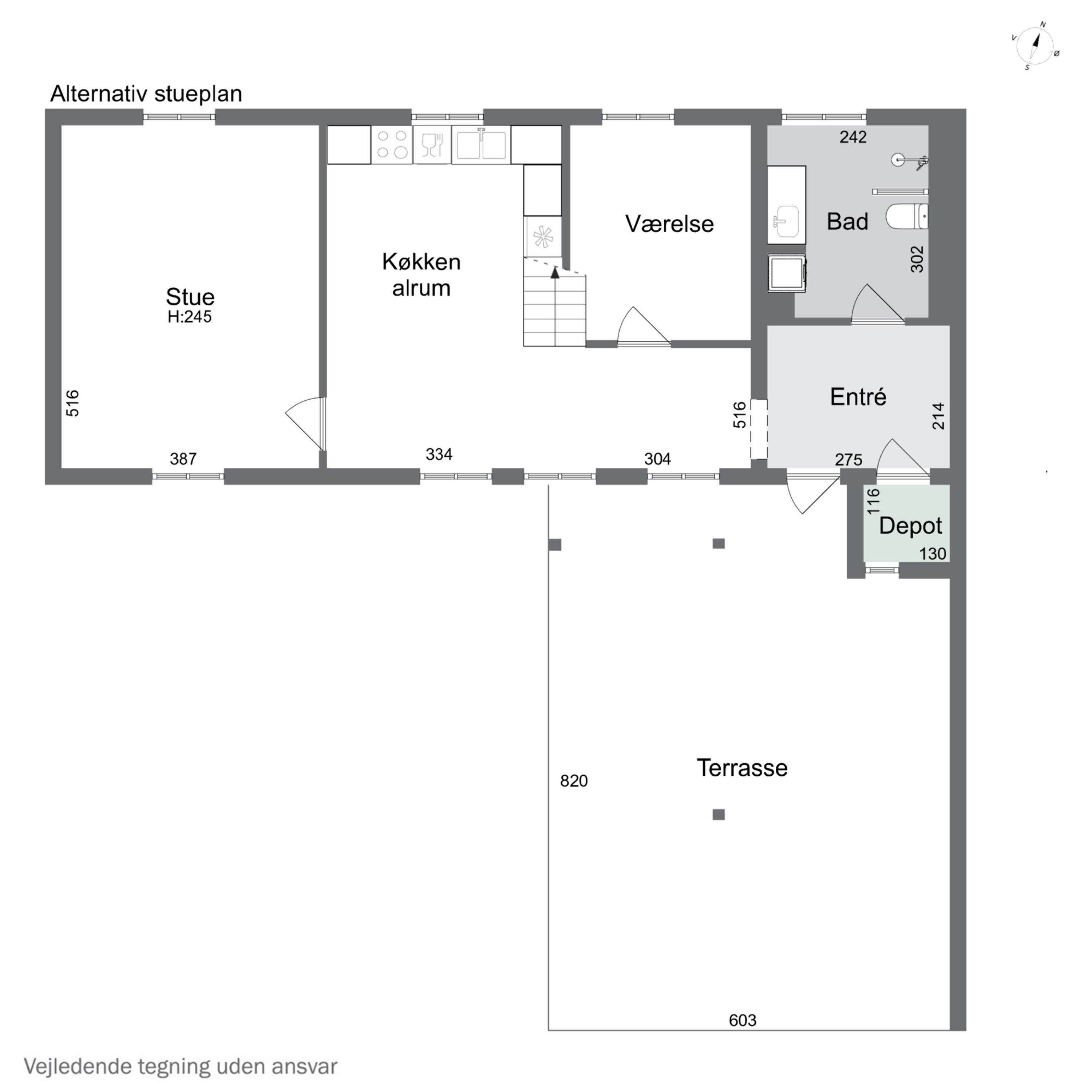 Plantegninger billede af Asylgade 7C, 2800 Kongens Lyngby