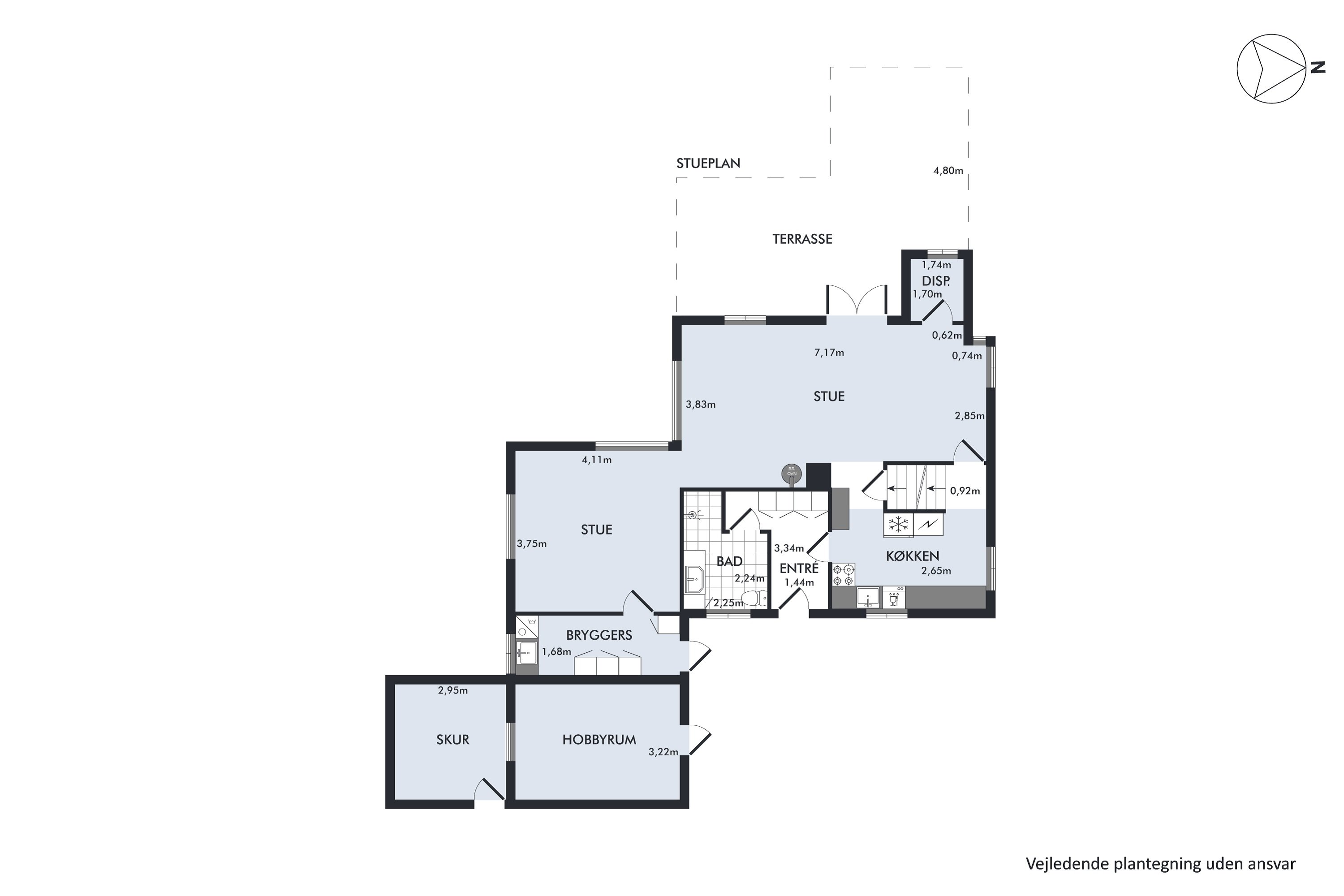 Plantegninger billede af Præstbrovej 171, Erslev, 7950 Erslev