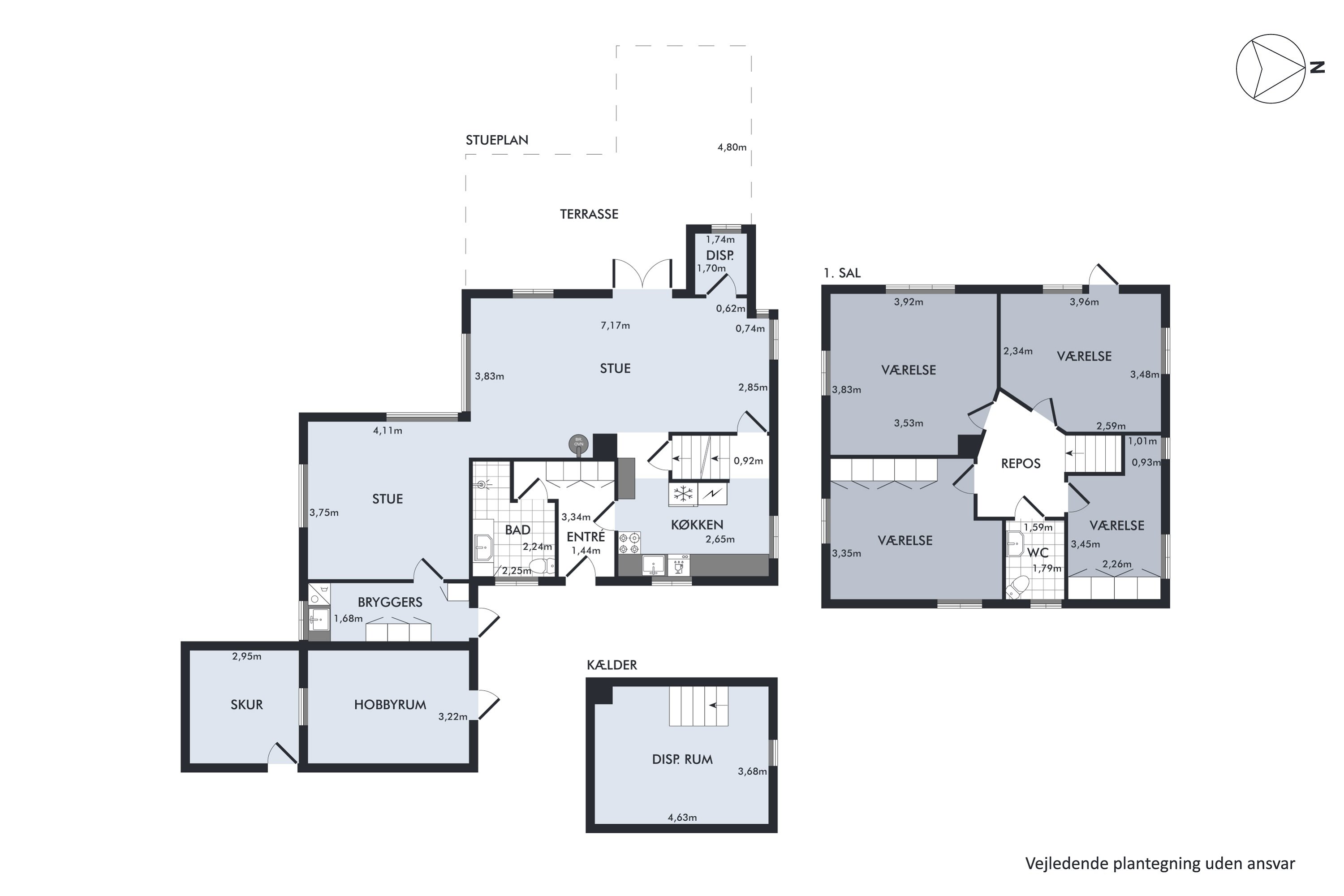 Plantegninger billede af Præstbrovej 171, Erslev, 7950 Erslev