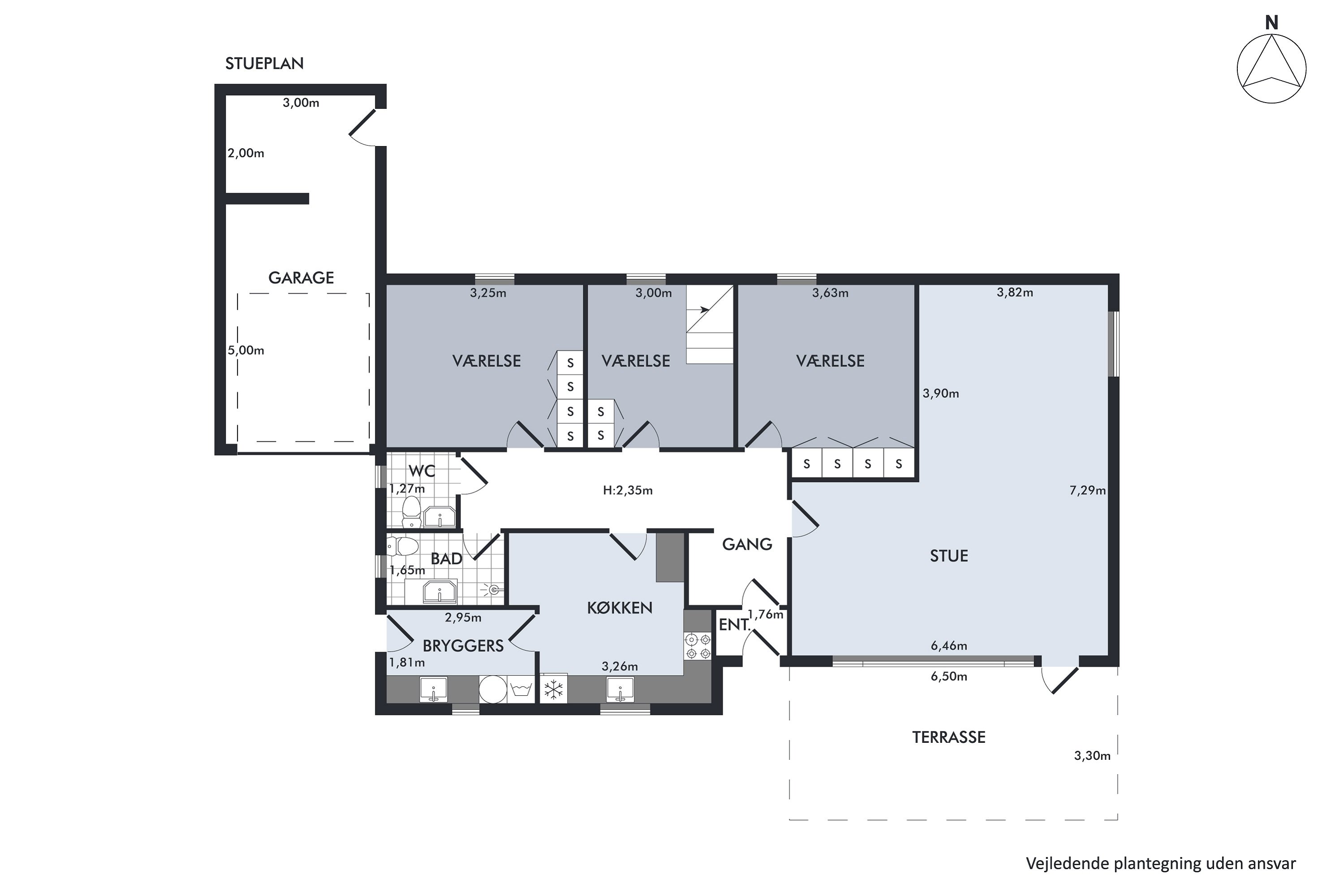 Plantegninger billede af Toftesvinget 1, 9440 Aabybro