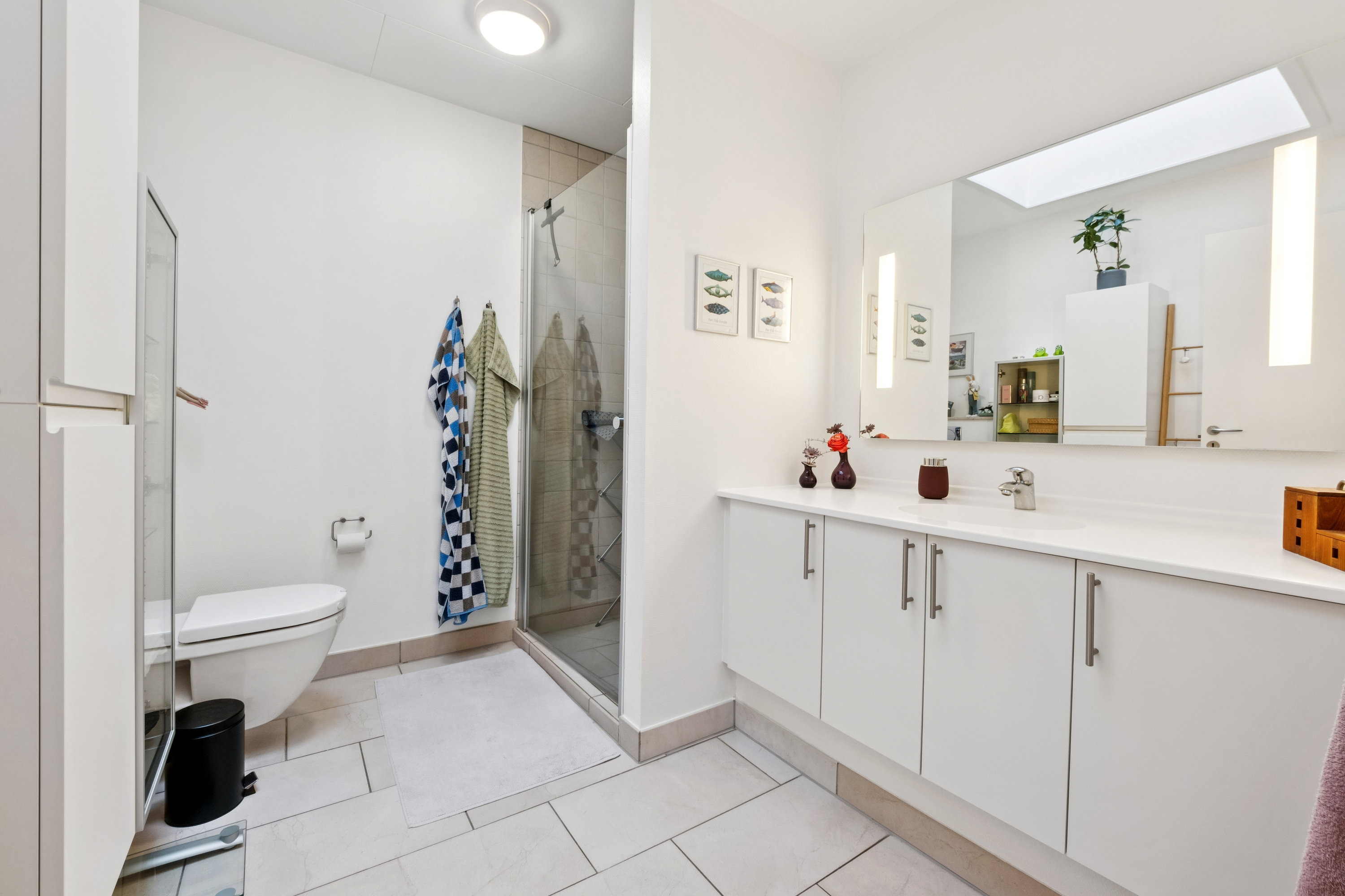 Fremhævet badeværelse billede i fuldskærmstilstand. Billede af Vindevej 13B, 7800 Skive