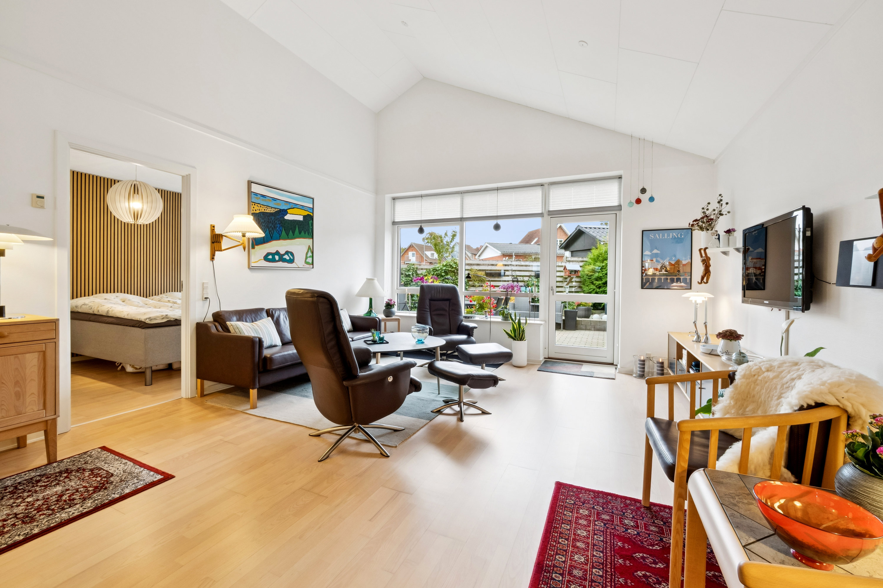 Fremhævet stue billede i fuldskærmstilstand. Billede af Vindevej 13B, 7800 Skive