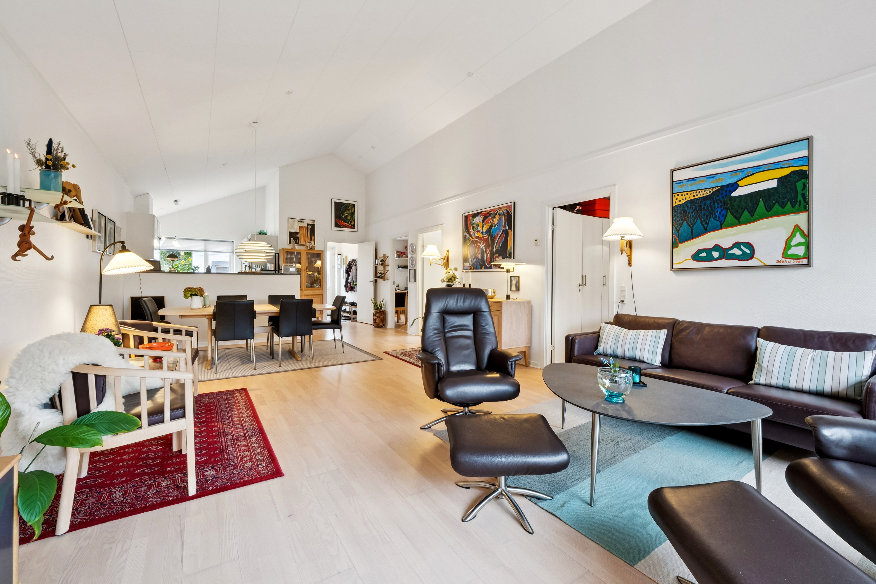 Fremhævet stue billede i fuldskærmstilstand. Billede af Vindevej 13B, 7800 Skive