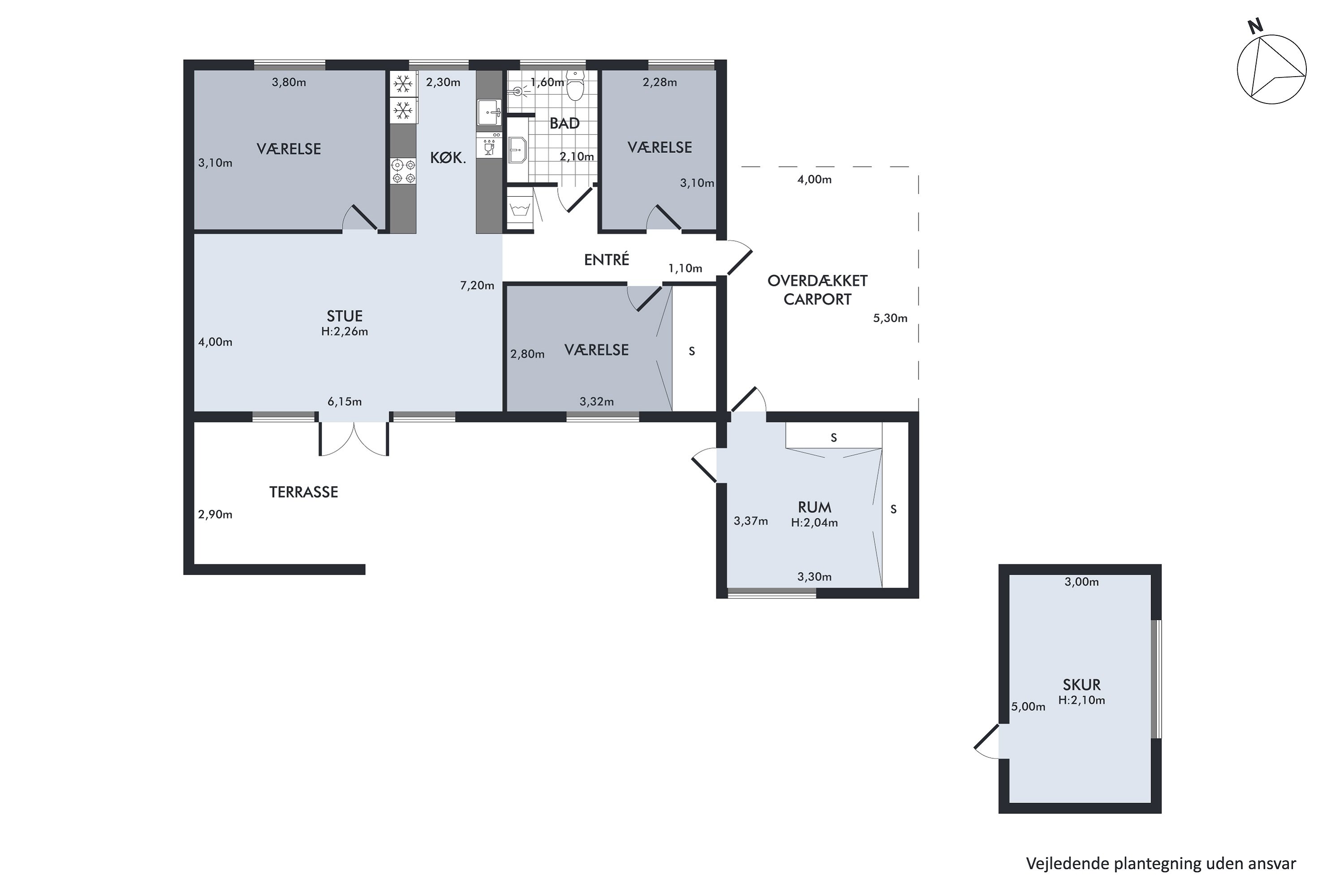 Plantegninger billede af Ryvej 7, 2791 Dragør