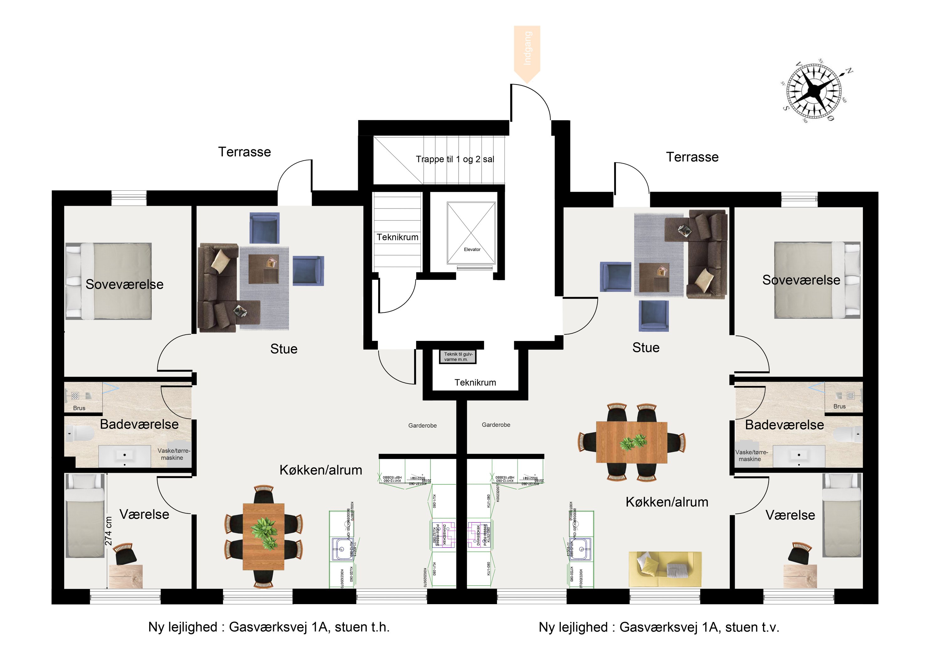 Plantegninger billede af Gasværksvej 1A, st.. th.., 2630 Taastrup