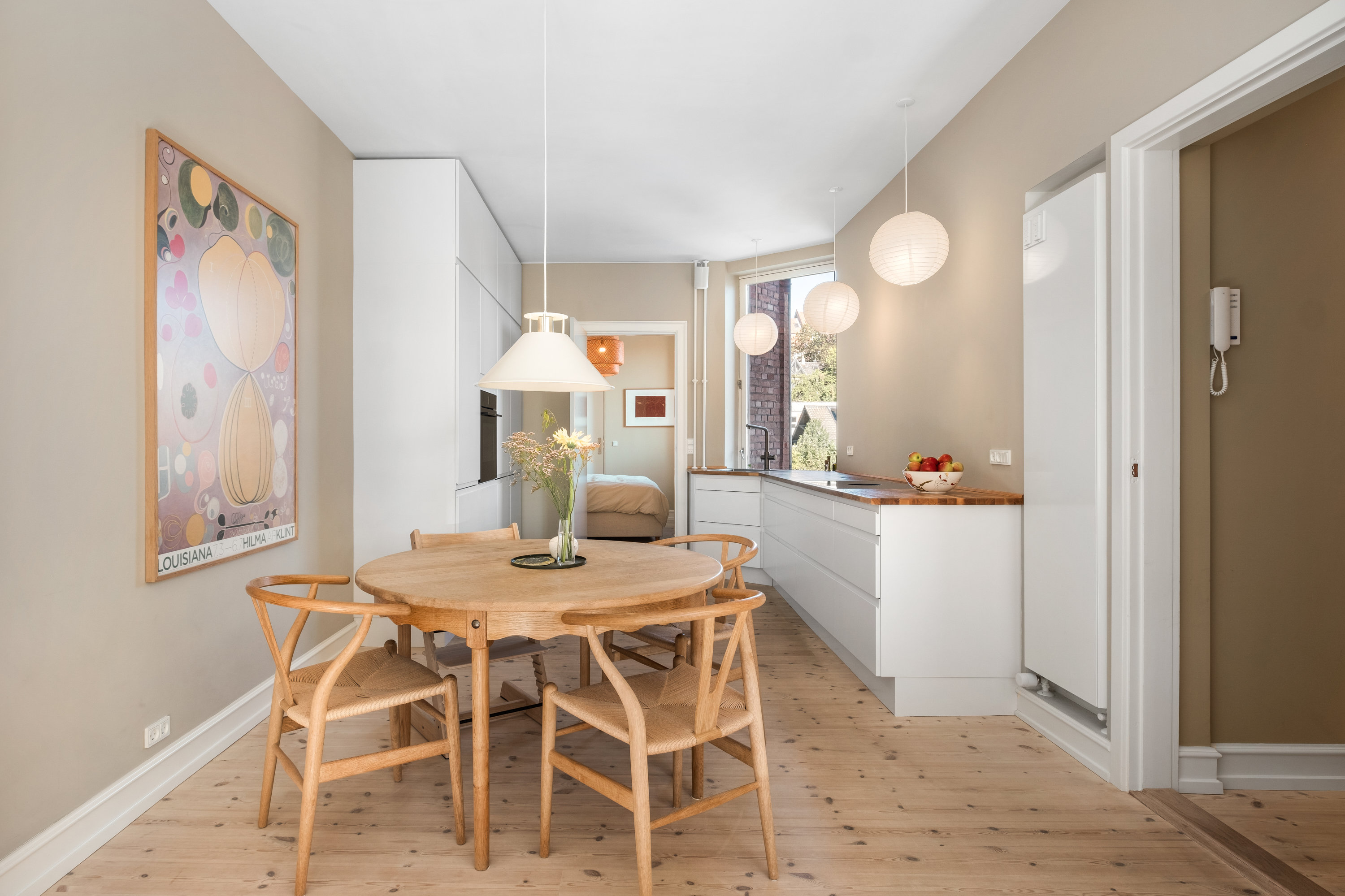 Fremhævet køkken alrum billede i fuldskærmstilstand. Billede af Nørre Allé 46A, 2., 8000 Aarhus C