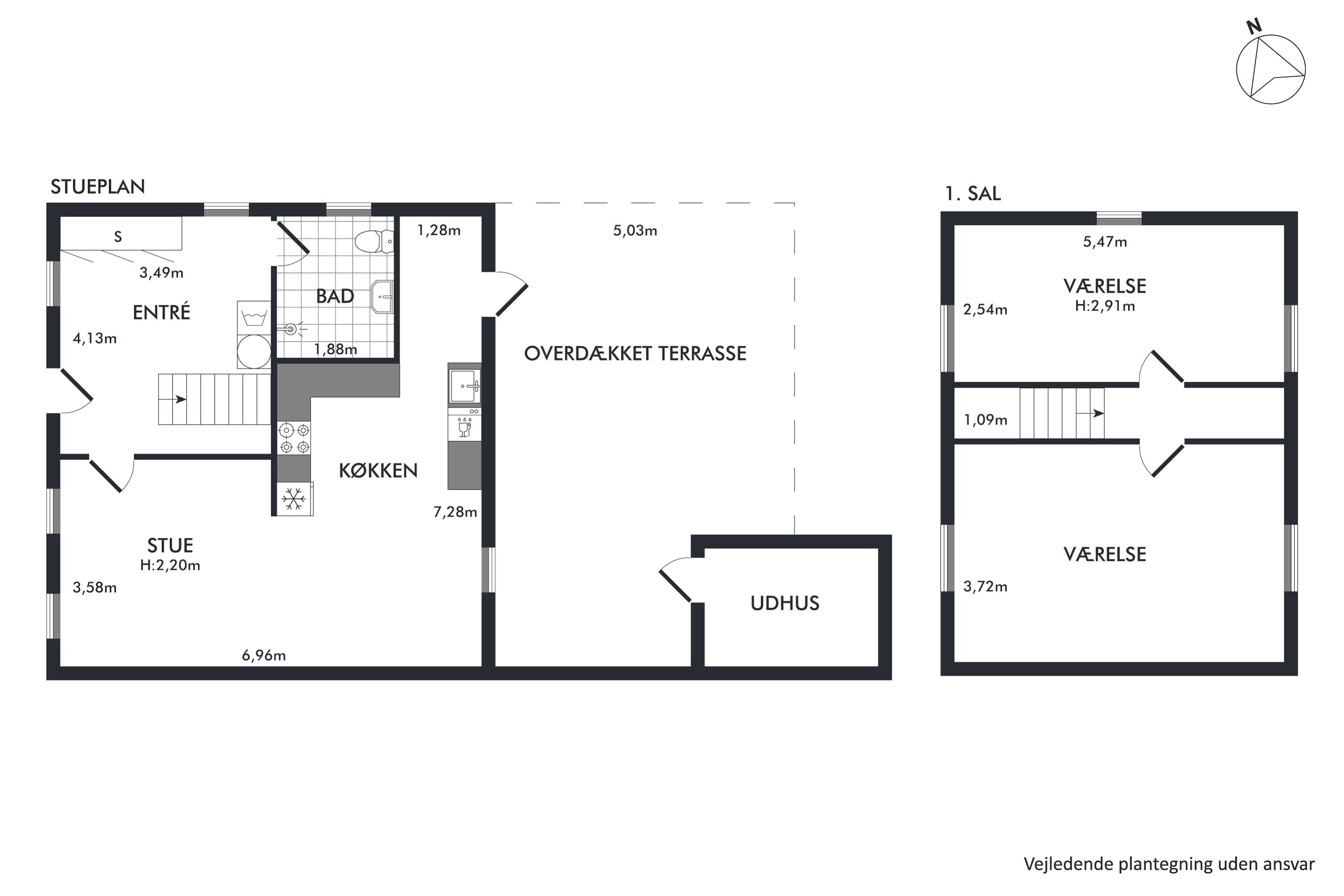 Plantegninger billede af Nørregade 16, 7850 Stoholm 