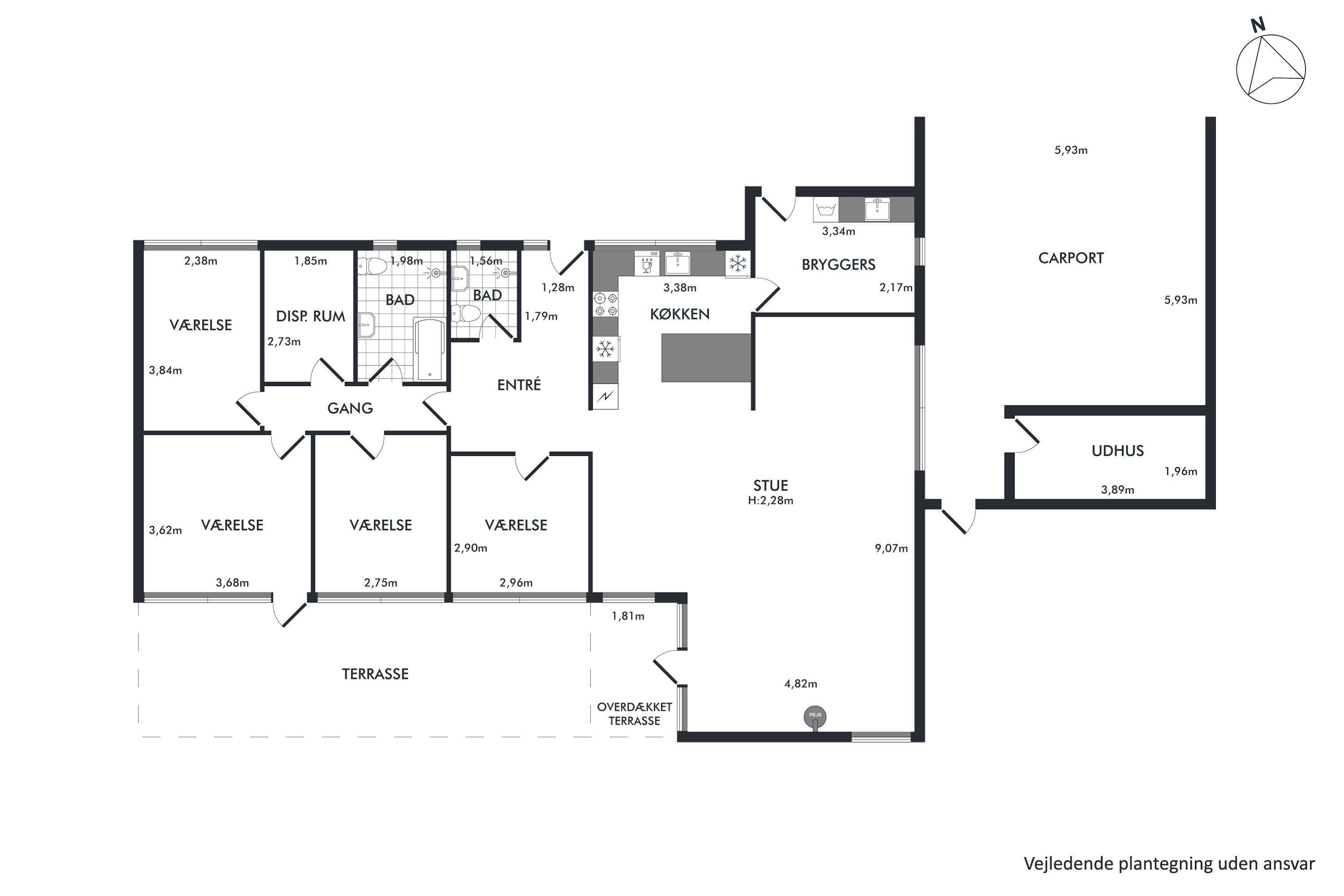 Plantegninger billede af Lærkestien 9, Birgittelyst, 8800 Viborg