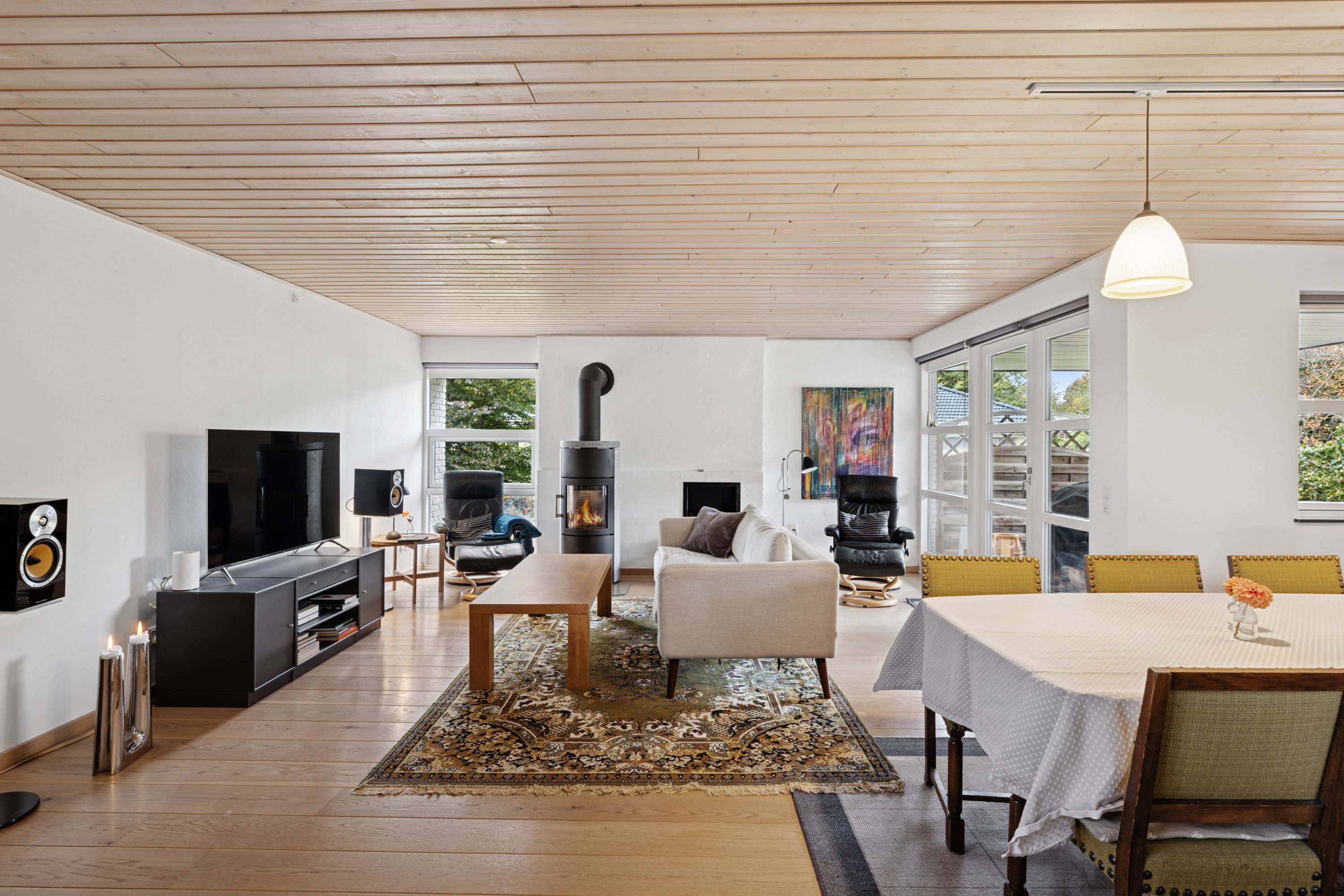 Fremhævet stue billede i fuldskærmstilstand. Billede af Lærkestien 9, Birgittelyst, 8800 Viborg