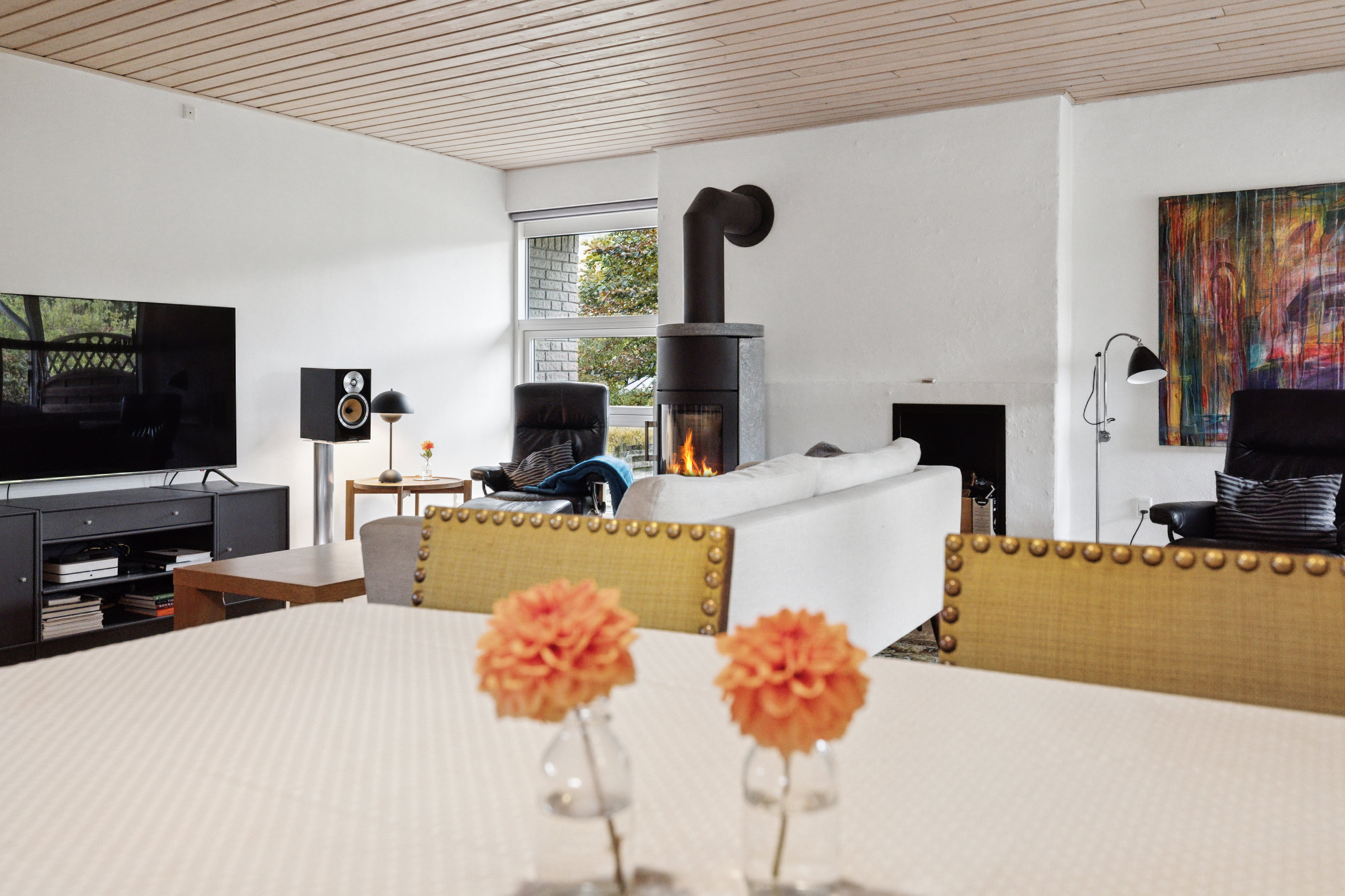 Fremhævet stue billede i fuldskærmstilstand. Billede af Lærkestien 9, Birgittelyst, 8800 Viborg